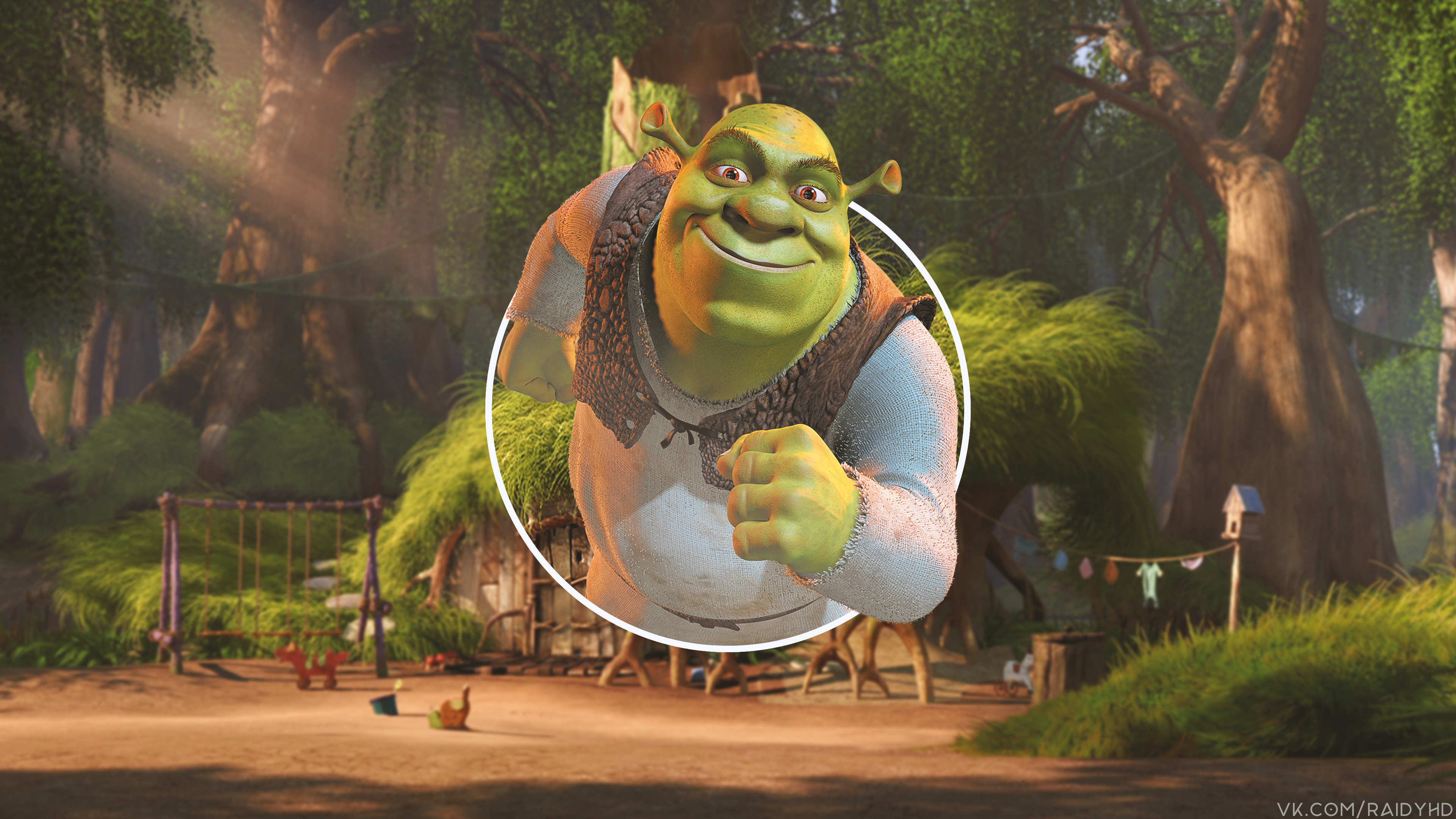 Picture In Picture Shrek Cartoon Dreamworks 3840x2160