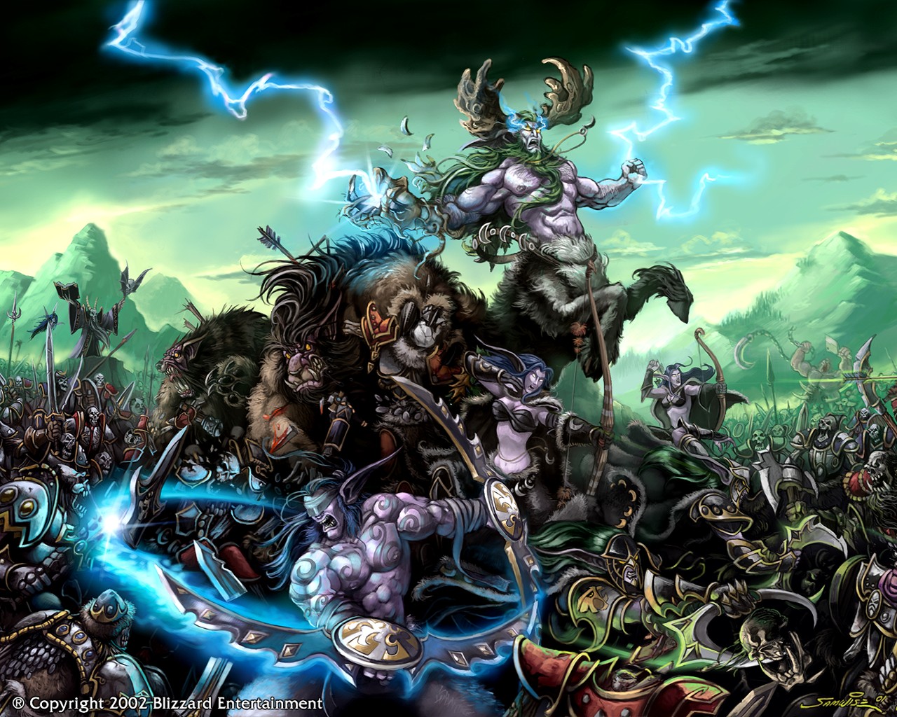 Warcraft Malfurion Stormrage Night Elf Video Game Fantasy MMORPG 1280x1024