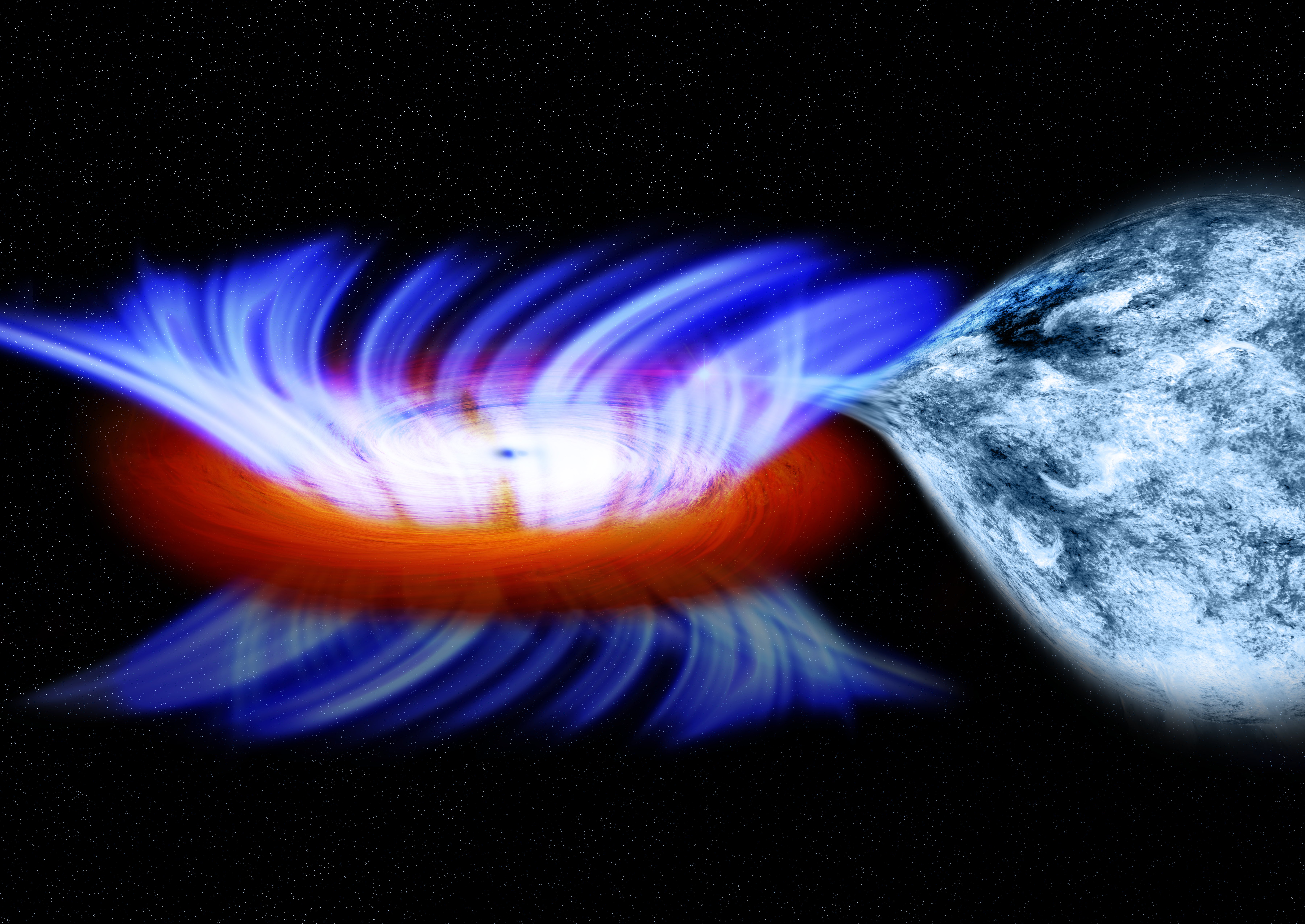 Black Hole NASA Gravitational Well Vortex 7200x5100