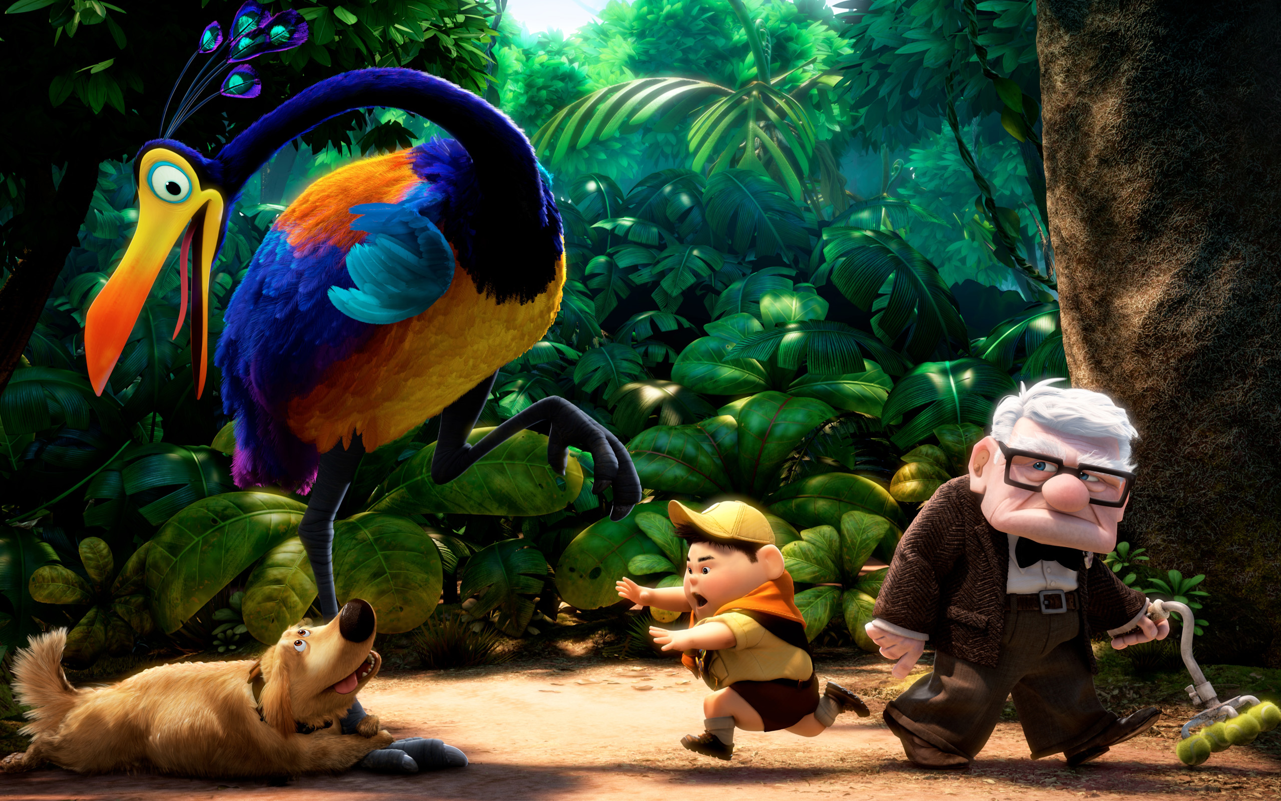 Dug Up Kevin Up Russell Up Carl Fredricksen 2560x1600