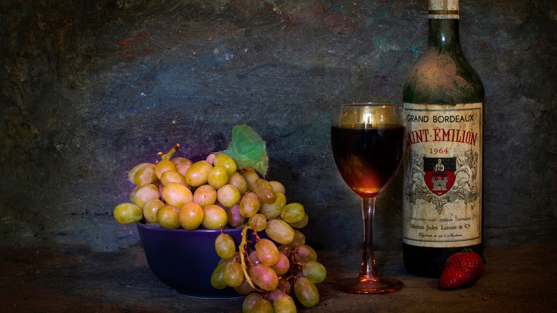 Grape Alcohol Glass Fruit Cup 1920x1080