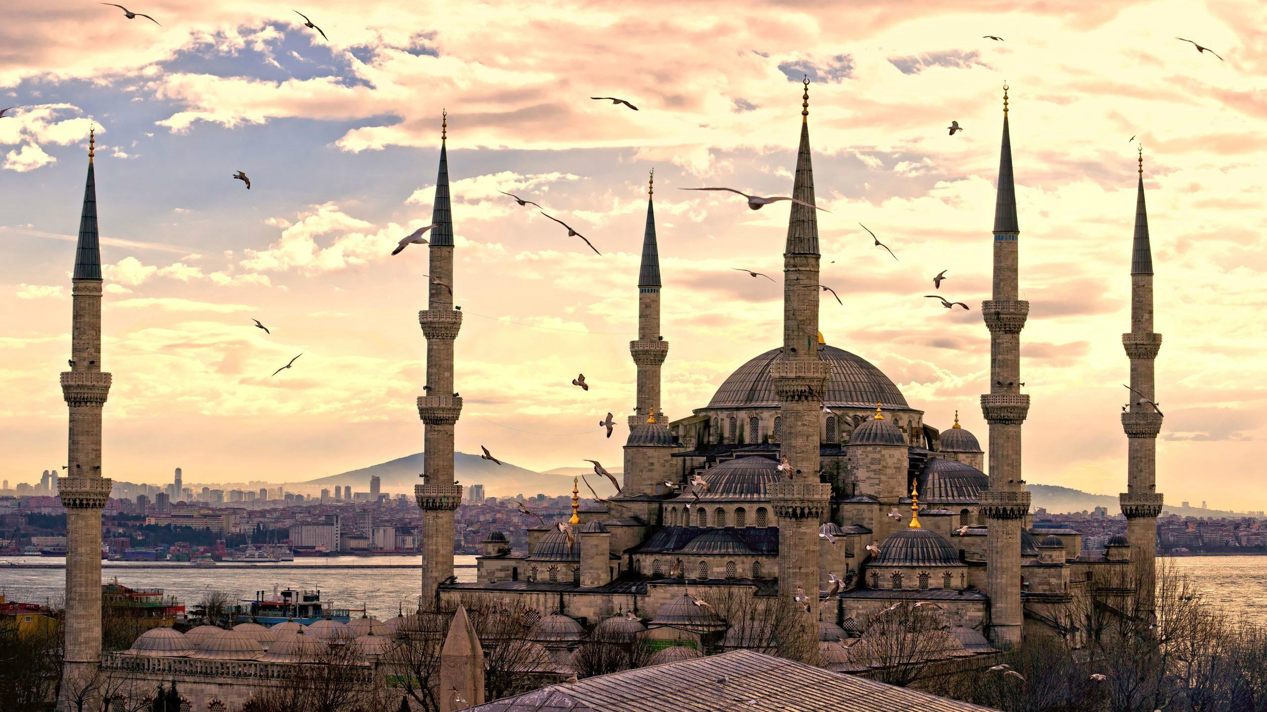 Mosque Turkey Sultan Ahmed Mosque 2560x1440