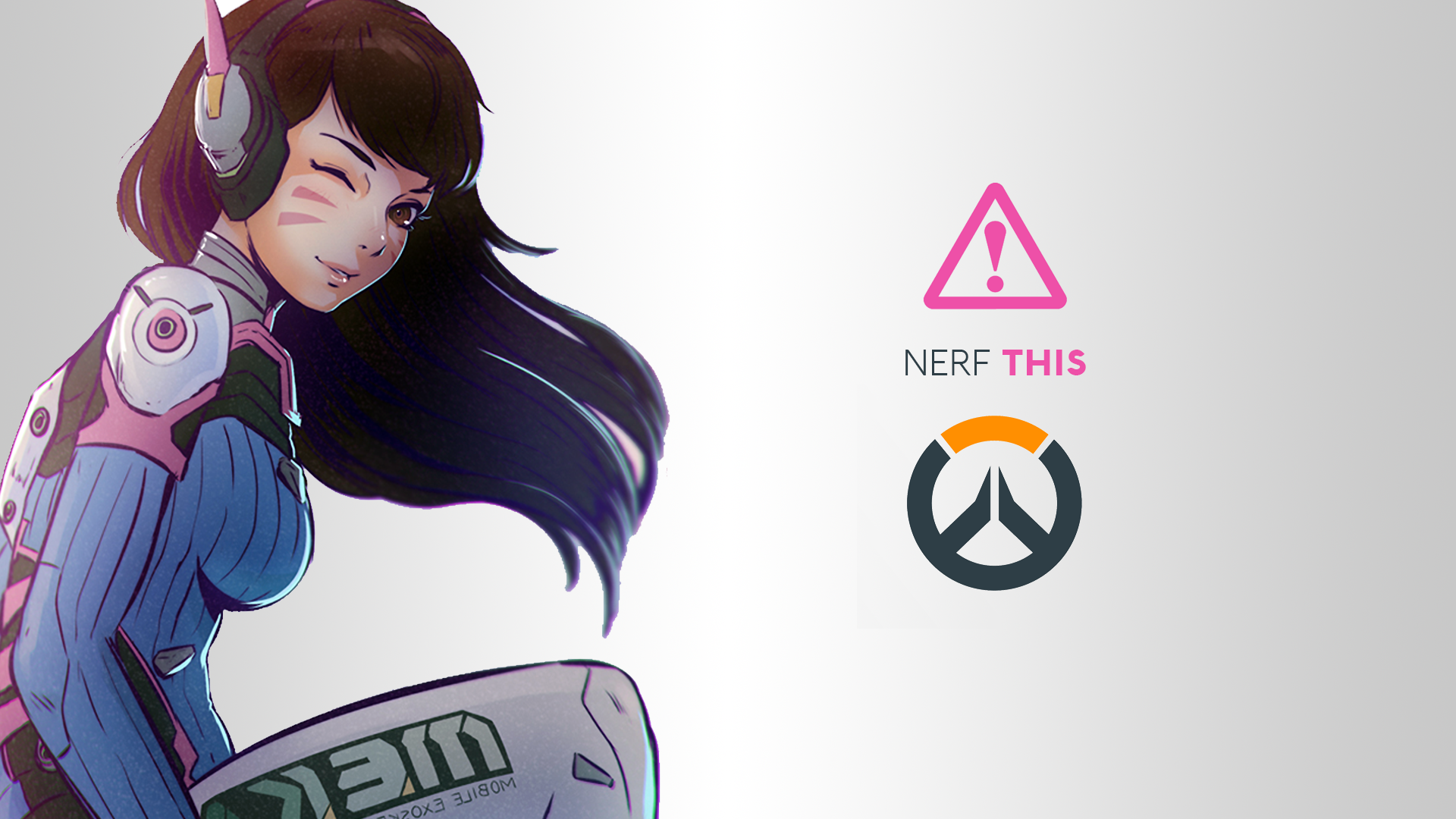 Blizzard Entertainment Overwatch Video Games Logo DXHHH101 Author D Va Overwatch Hana Song Women 1920x1080