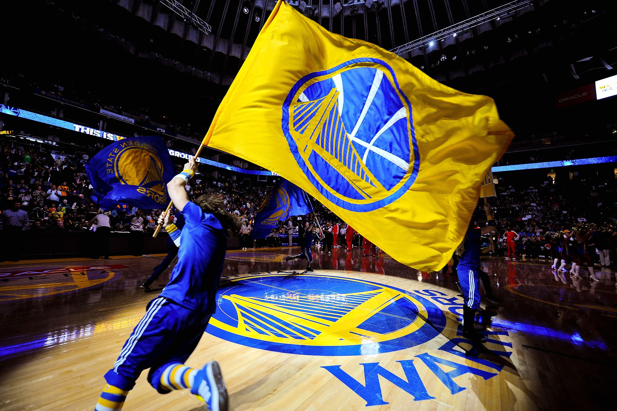 NBA Basketball Sports Golden State Warriors Warrior Sport Flag 2048x1363