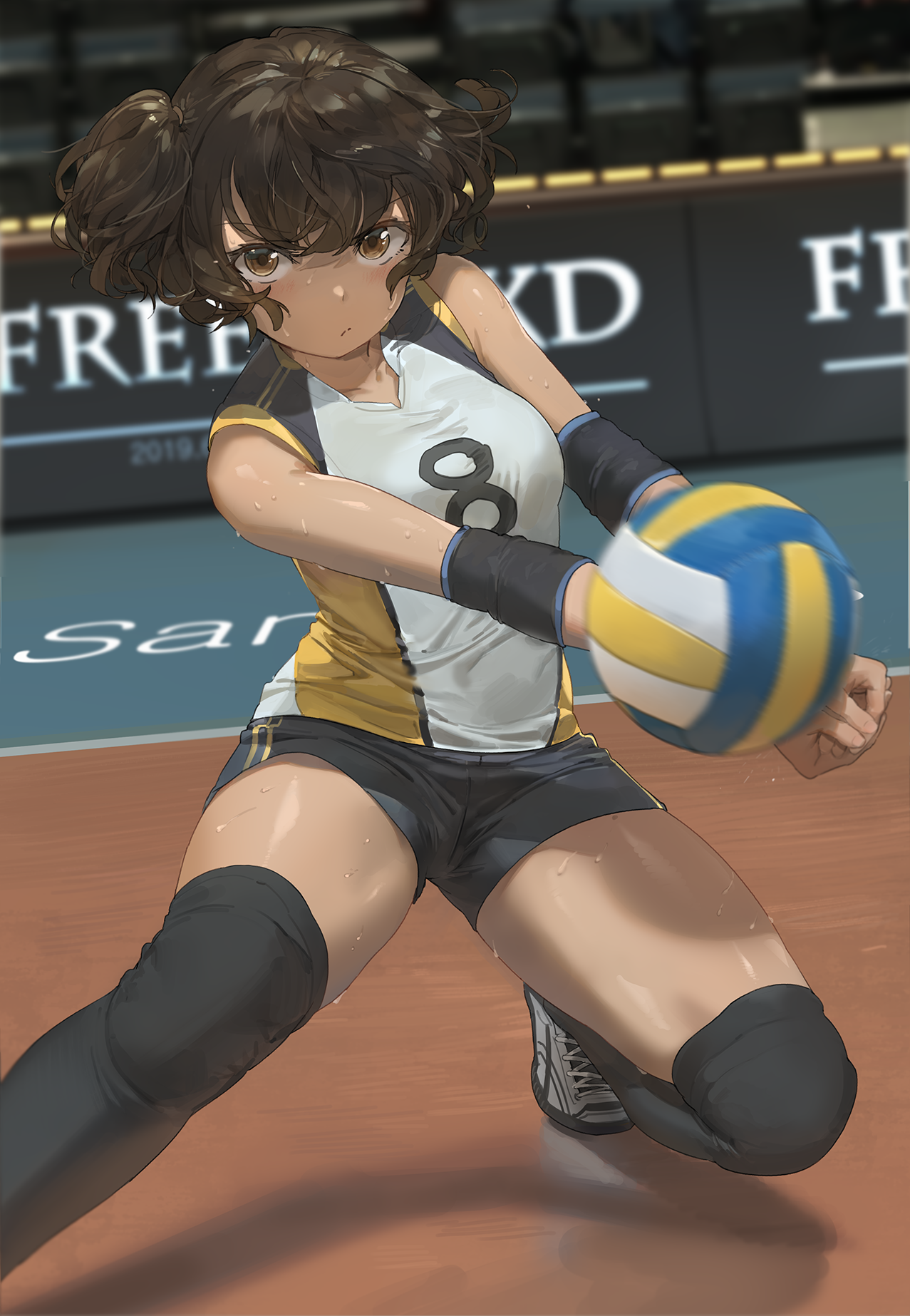 Anime Anime Girls Digital Art Artwork 2D Portrait Display Vertical Volleyball Face Girls Und Panzer  1277x1846
