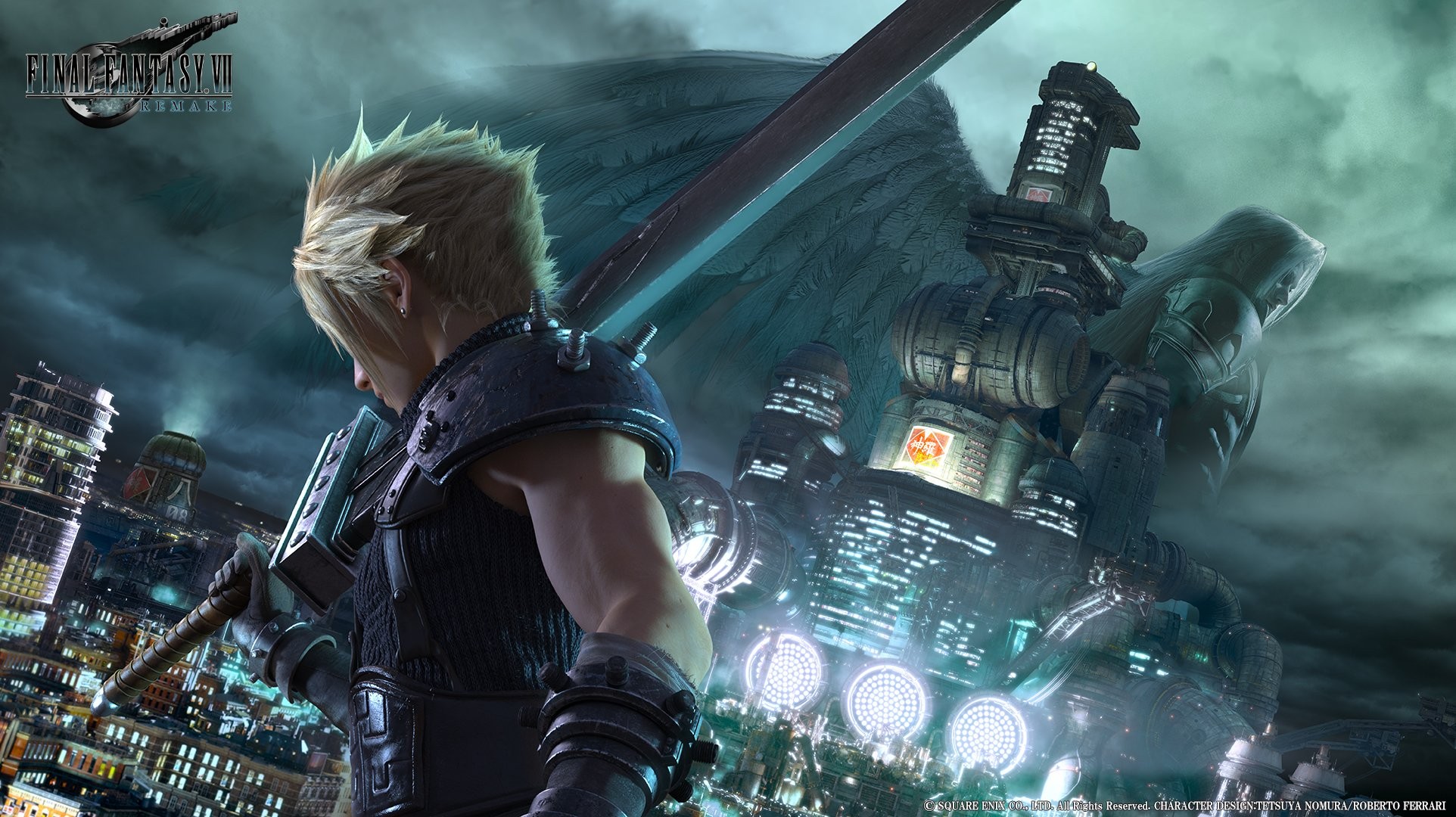 Final Fantasy Vii Cloud Strife Video Games Midgar Shinra Sephiroth 1924x1080