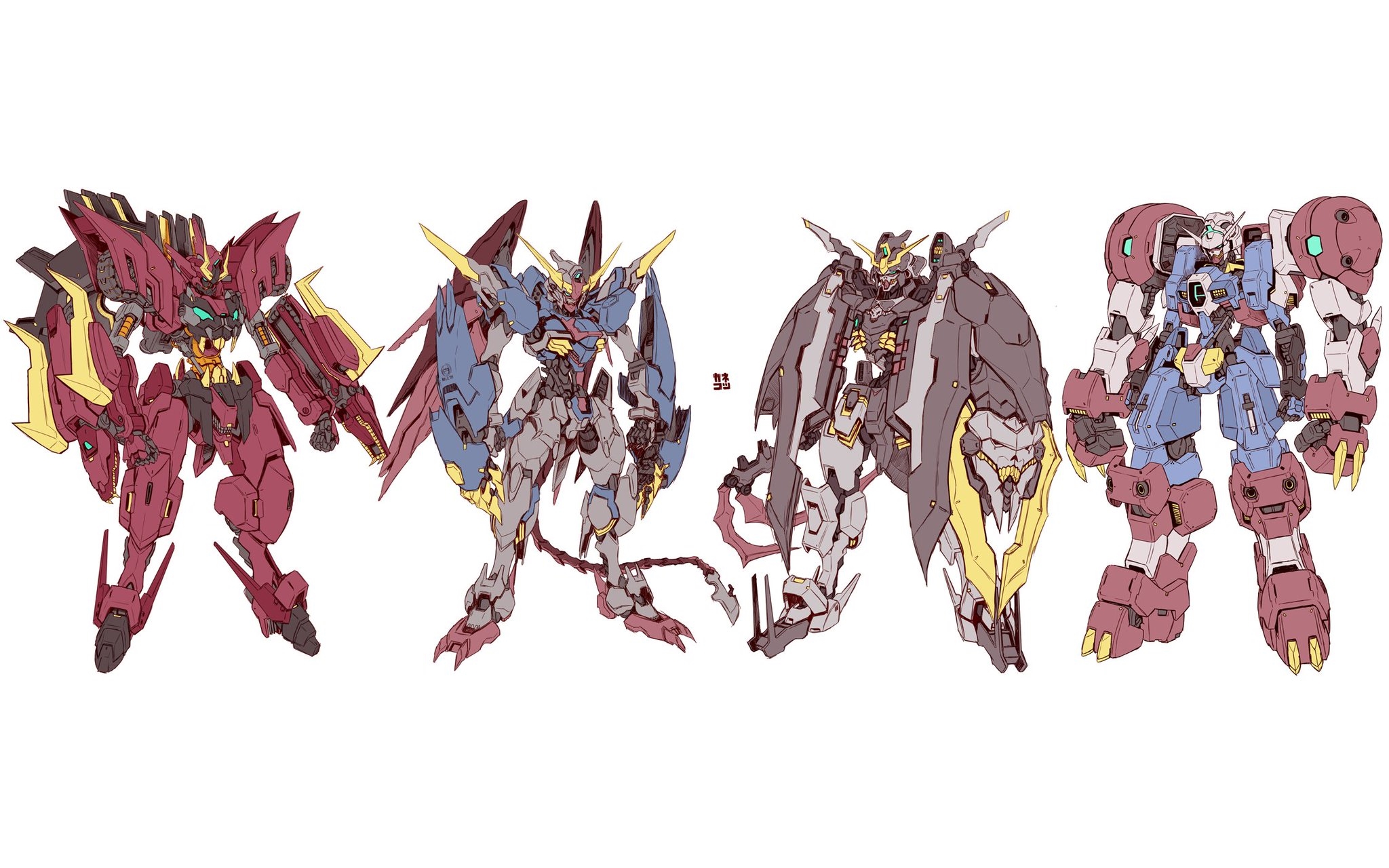 Mech Digital Art Mobile Suit Gundam Wing Mobile Suit Gundam Iron Blooded Orphans Mobile Suit Gundam  2048x1280