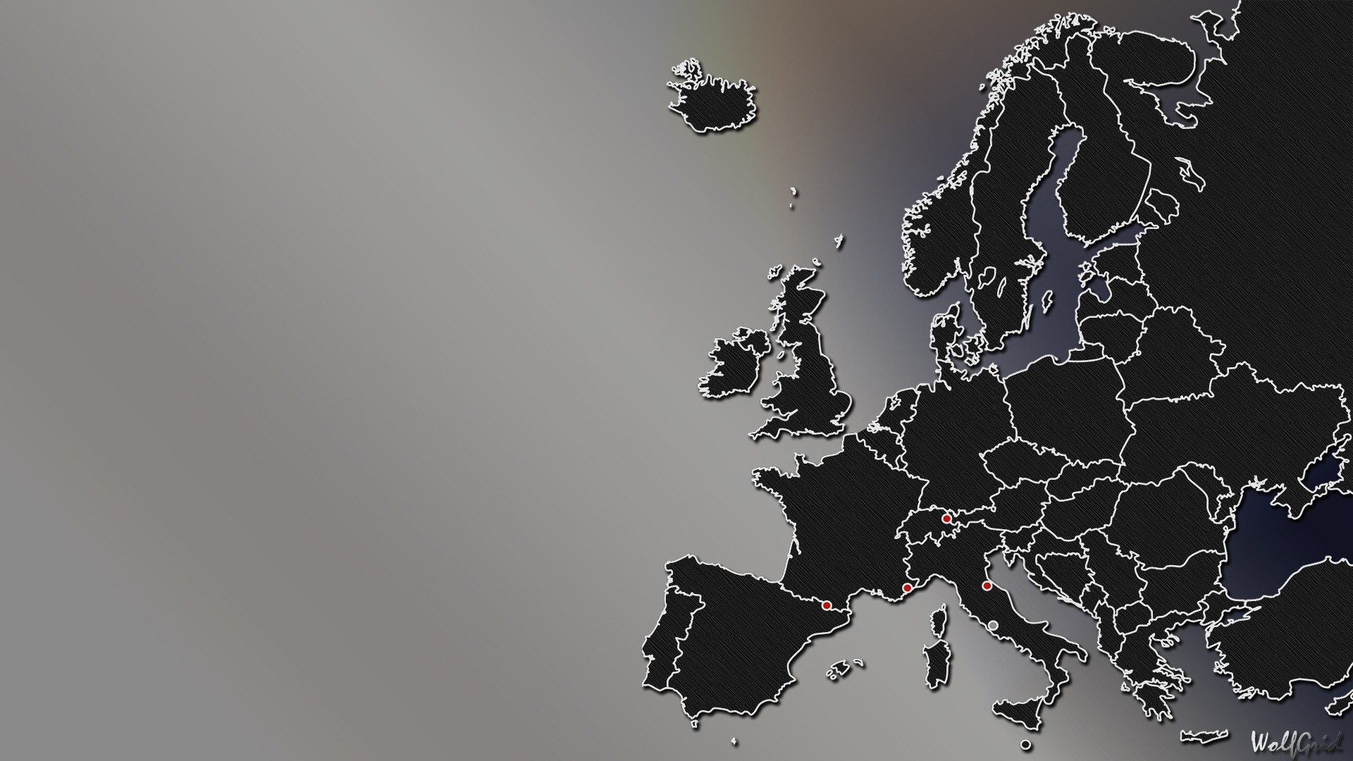 Map Europe Countries 1920x1080