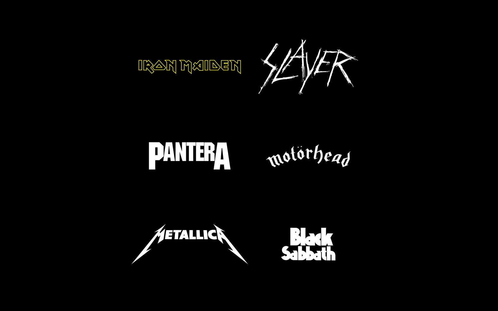 Heavy Metal Metal Hard Rock Collage 1680x1050