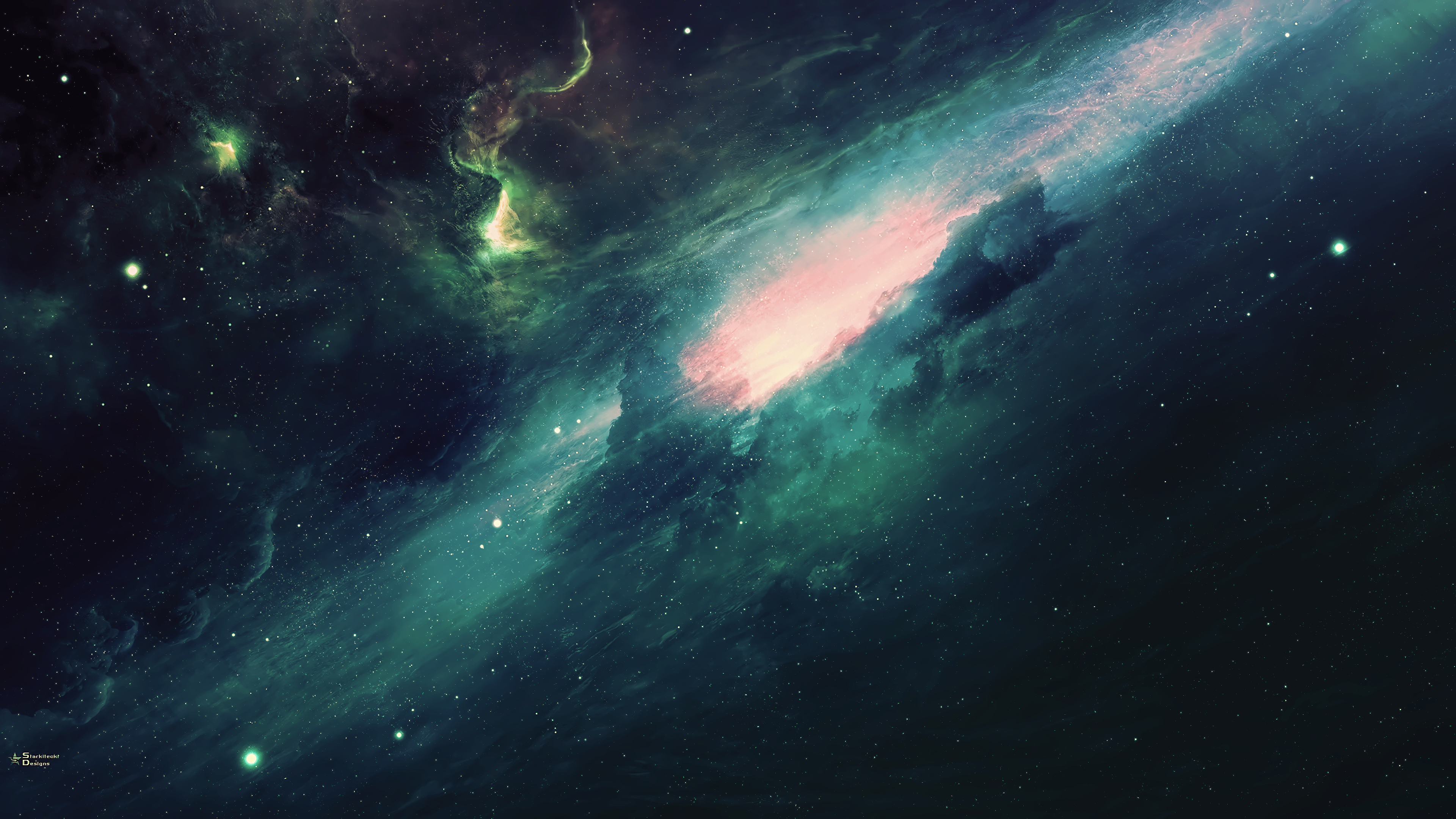 Galaxy Space Stars Universe Spiral Galaxy Spacescapes Space Art Artwork Starkiteckt 3840x2160