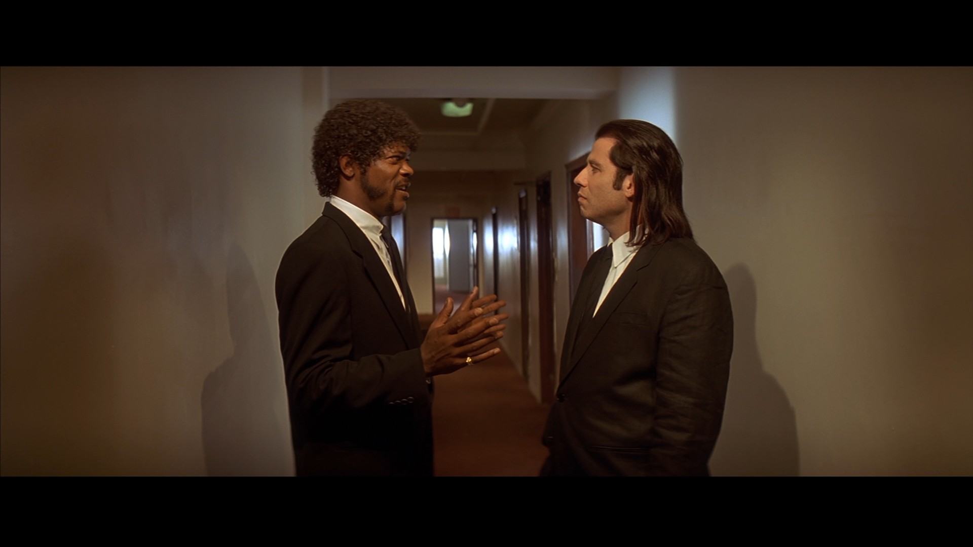 Movies Pulp Fiction Samuel L Jackson John Travolta Jules Winnfield Vincent Vega 1920x1080