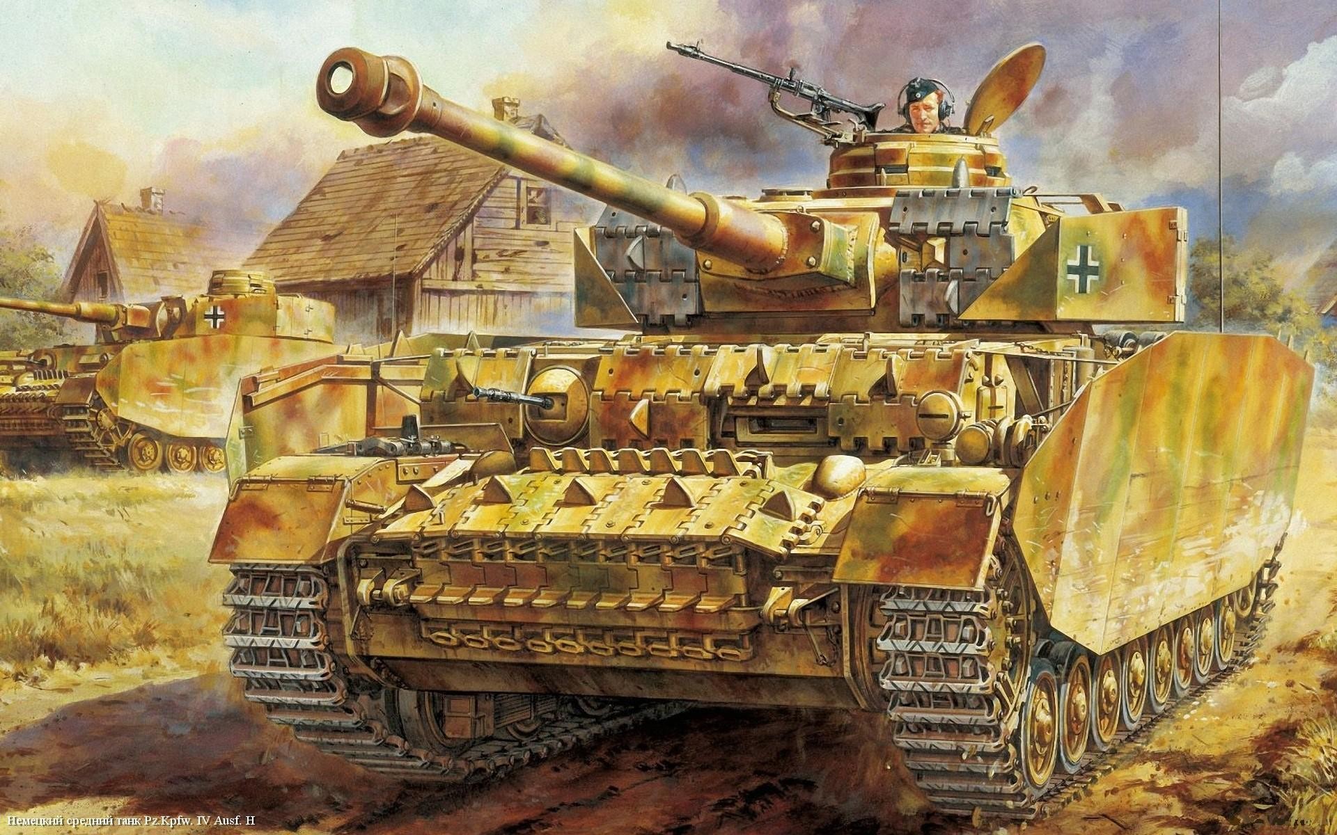 Military Artwork World War Ii Tank Panzer IV 1920x1200