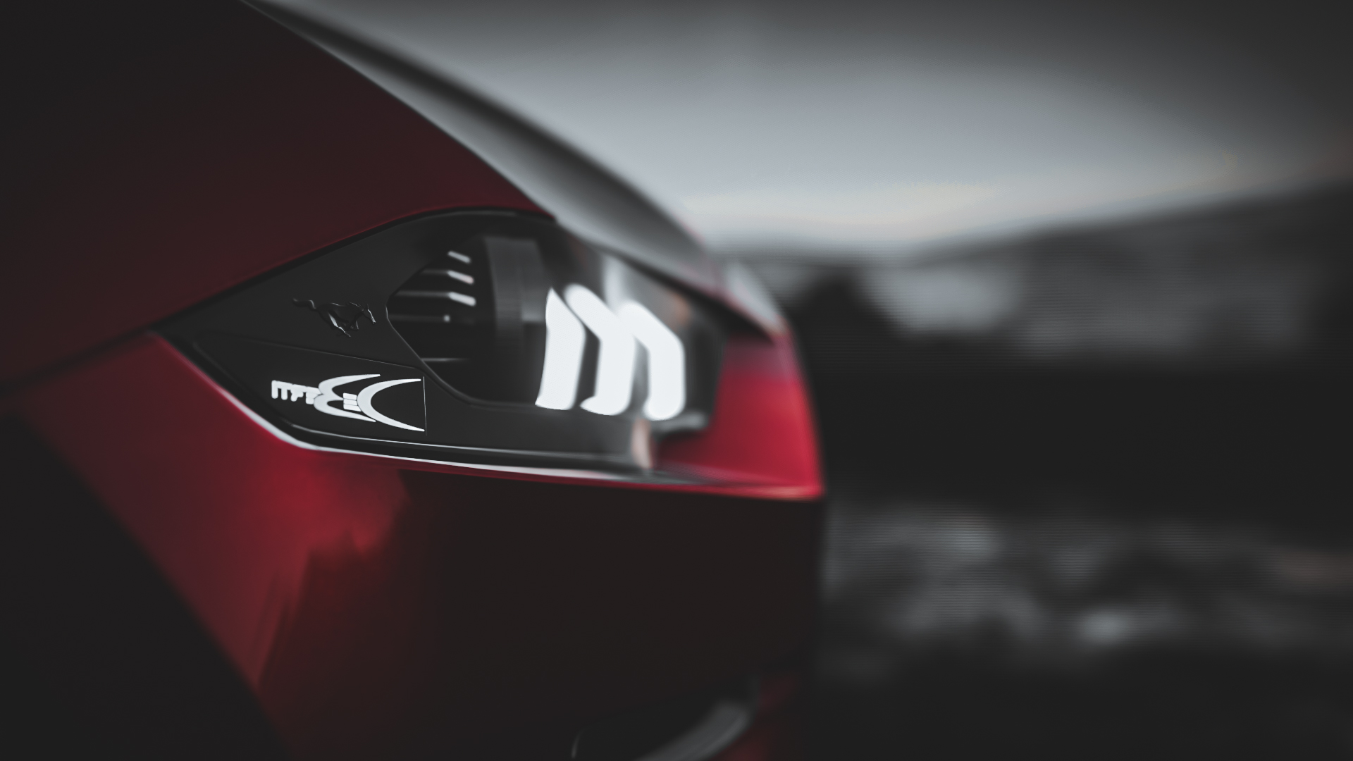 Ford Mustang DeBerti Design Ford Car Video Games Forza Horizon 4 Headlights Closeup 1920x1080