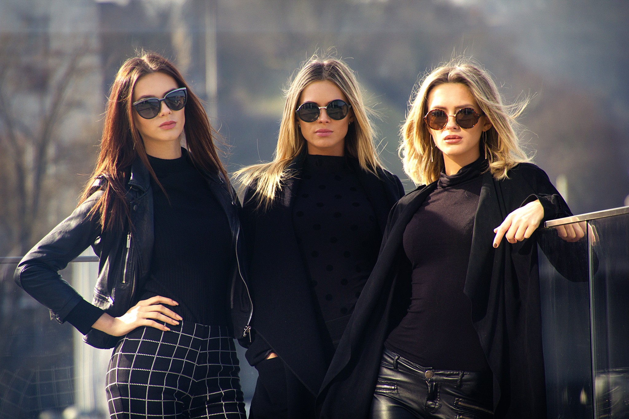 Women Sunglasses Retegan Sisters Bernie Bee Denise Retegan Daniela Retegan Diana Retegan Leather Jac 2048x1365