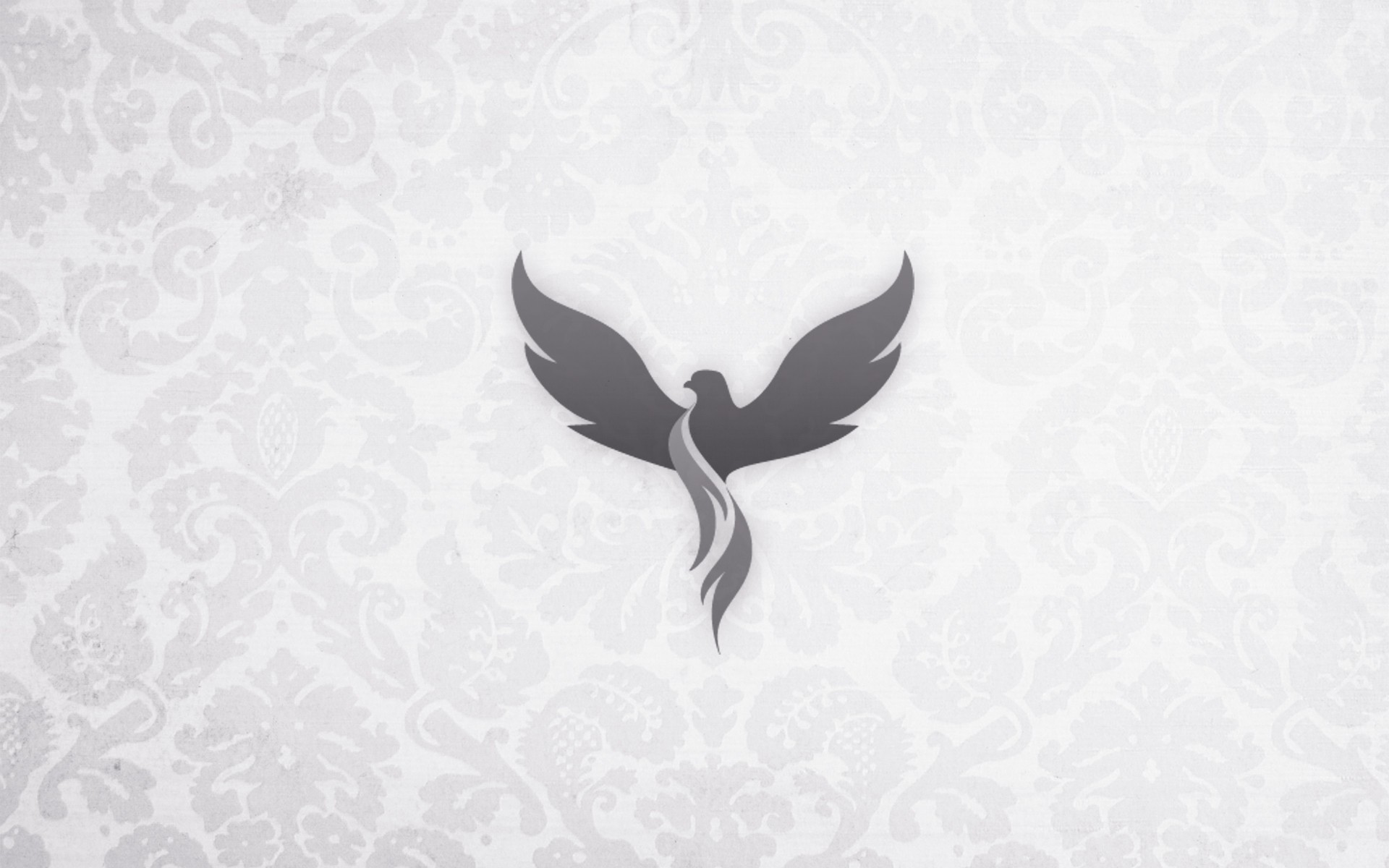 Birds Simple Artwork Pattern White Background 1920x1200