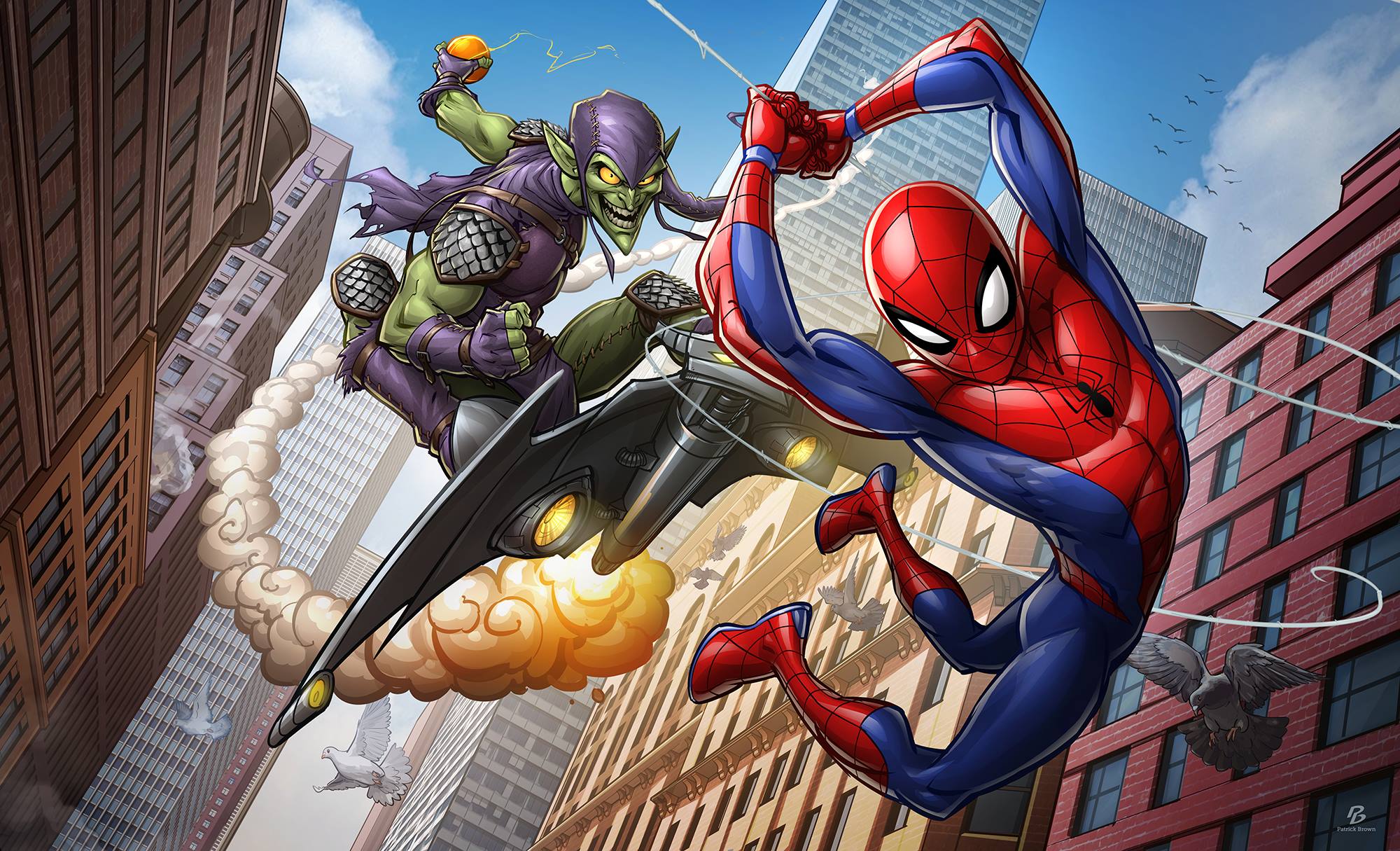 Spider Man Comics Green Goblin Movies Marvel Comics New York City 2000x1215