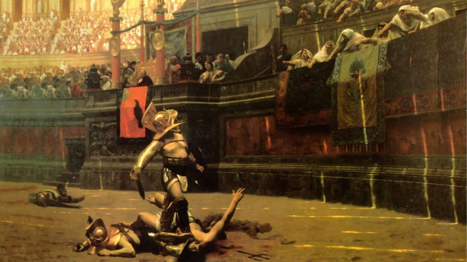 Artistic Painting Rome Gladiator 1920x1080