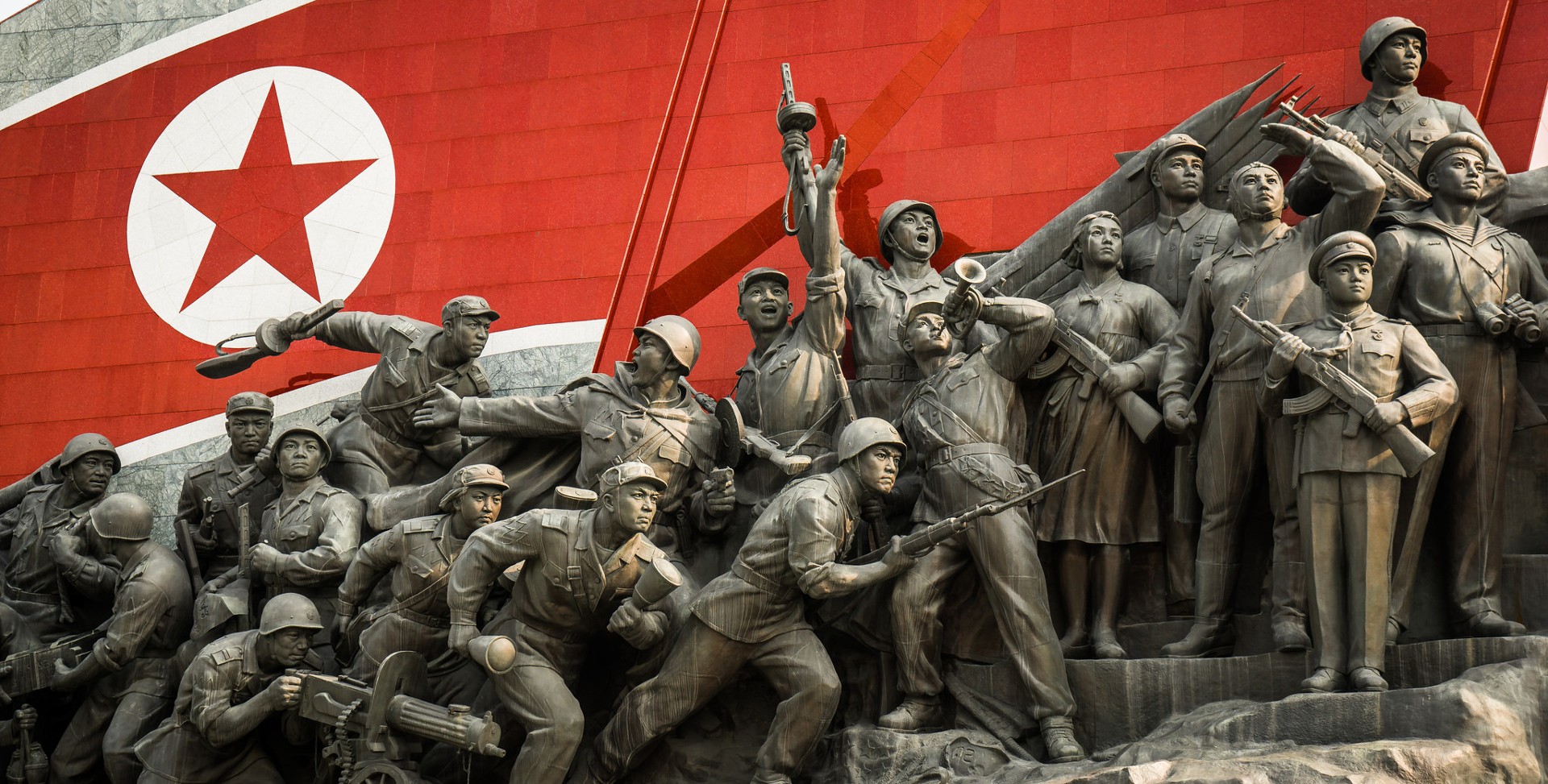 Military Soldier North Korea Statue Monument Monuments Propaganda 1920x973