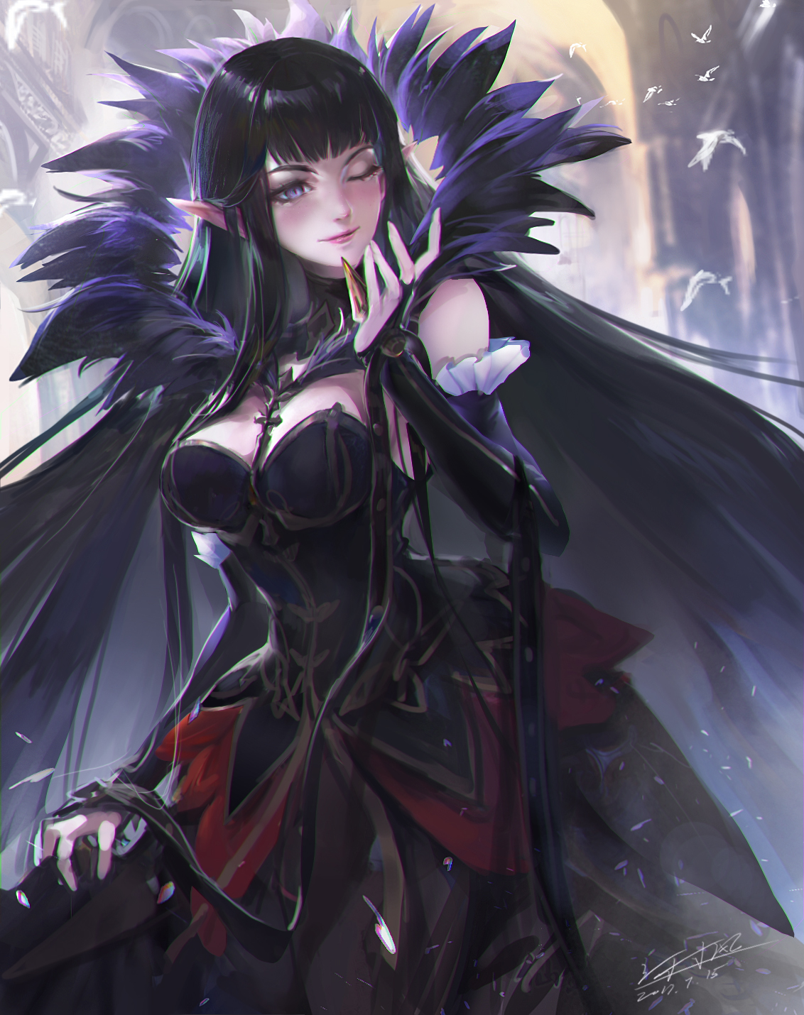 Fate Series Fate Apocrypha Anime Girls Black Hair 2D Assassin Of Red Semiramis Fate Apocrypha FGO 1132x1430