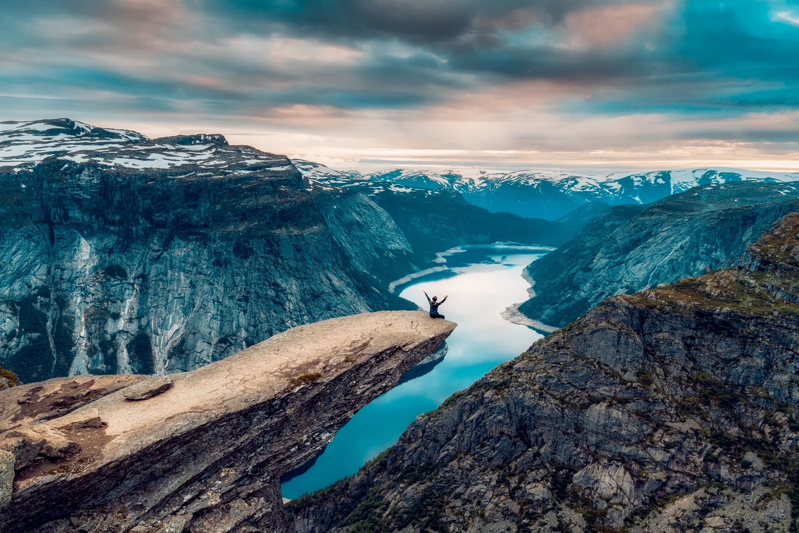 Panorama Landscape Nature Mountains Norway Trolltunga 2560x1707