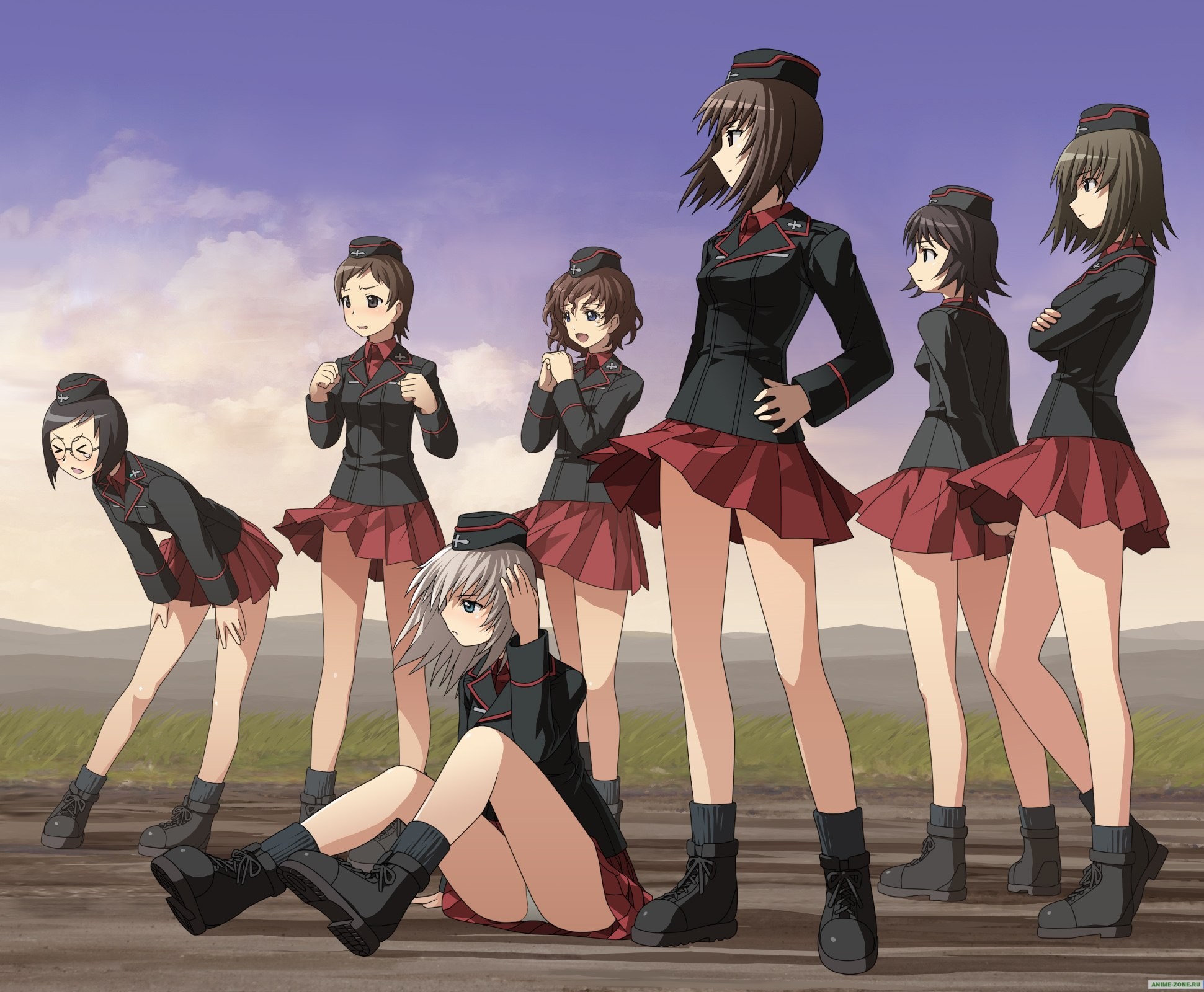 Anime Anime Girls Girls Und Panzer Skirt Itsumi Erika Nishizumi Maho 1941x1600