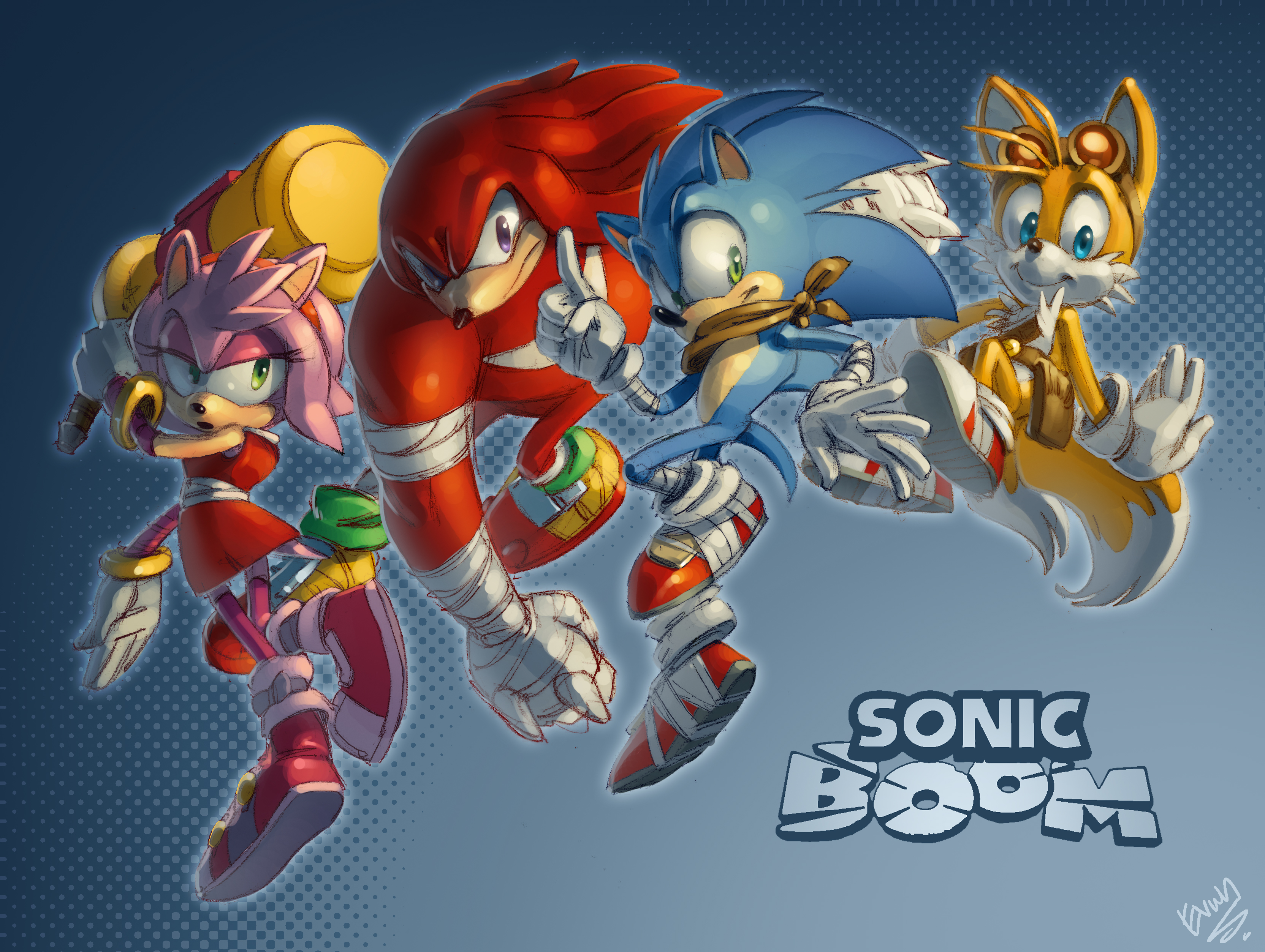 Sonic The Hedgehog Miles Quot Tails Quot Prower Amy Rose Knuckles The Echidna Sonic Boom 3329x2507