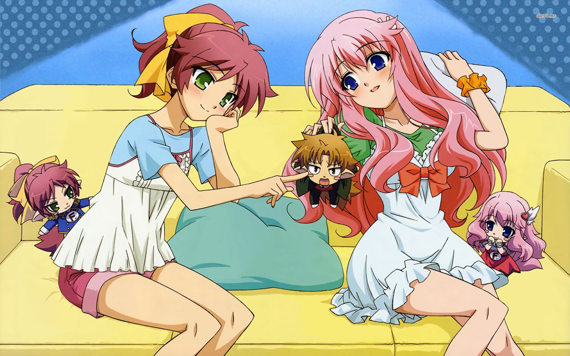 Baka To Test To Shoukanjuu Anime Anime Girls Anime Boys 1920x1200