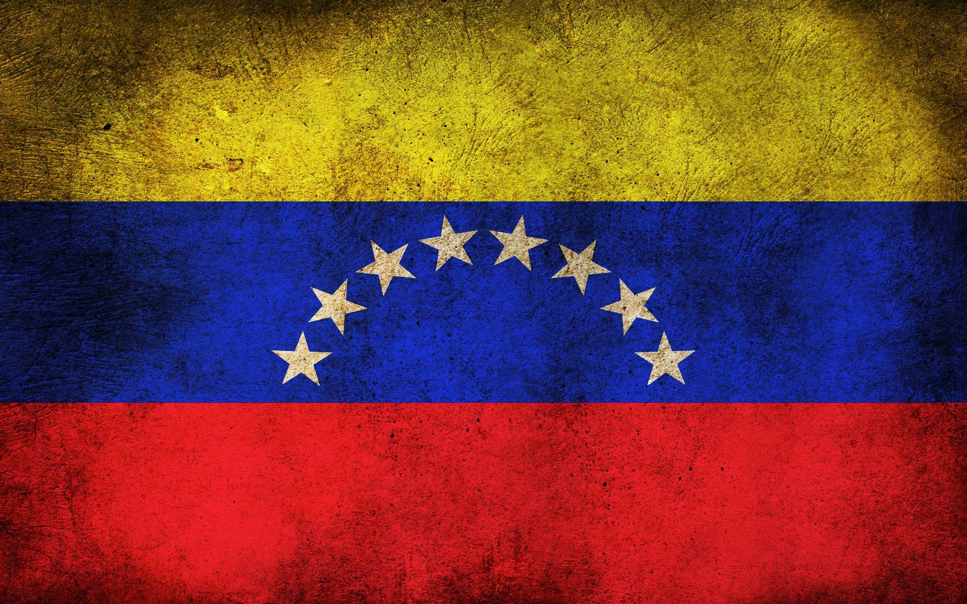Venezuela Flag Red Grunge Yellow 1920x1200
