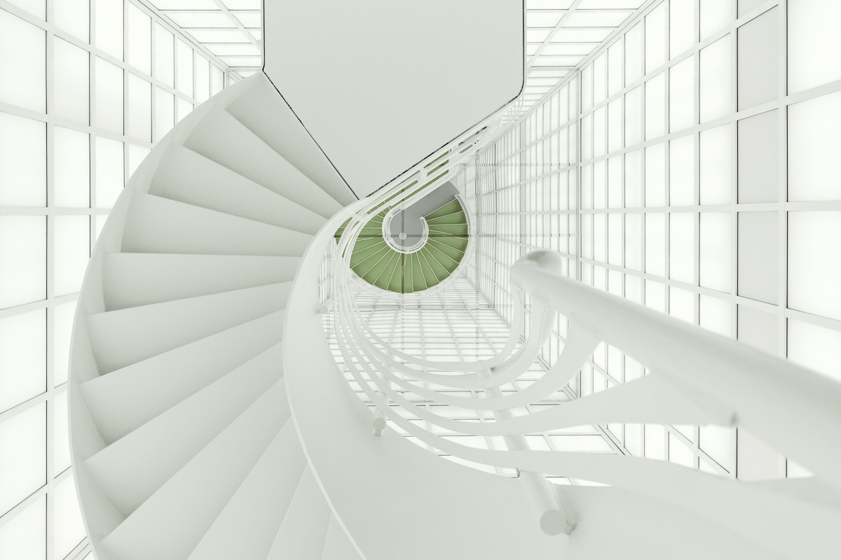 Photography Architecture Ladders White Green Glass 1200x800