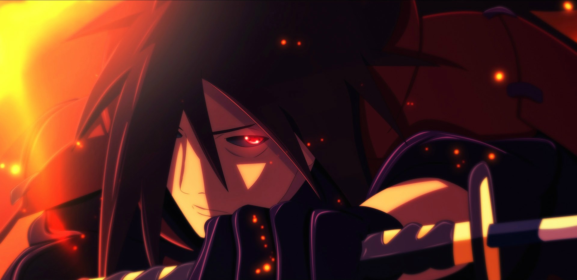 Uchiha Madara Naruto Shippuuden Anime Red Eyes 1920x933