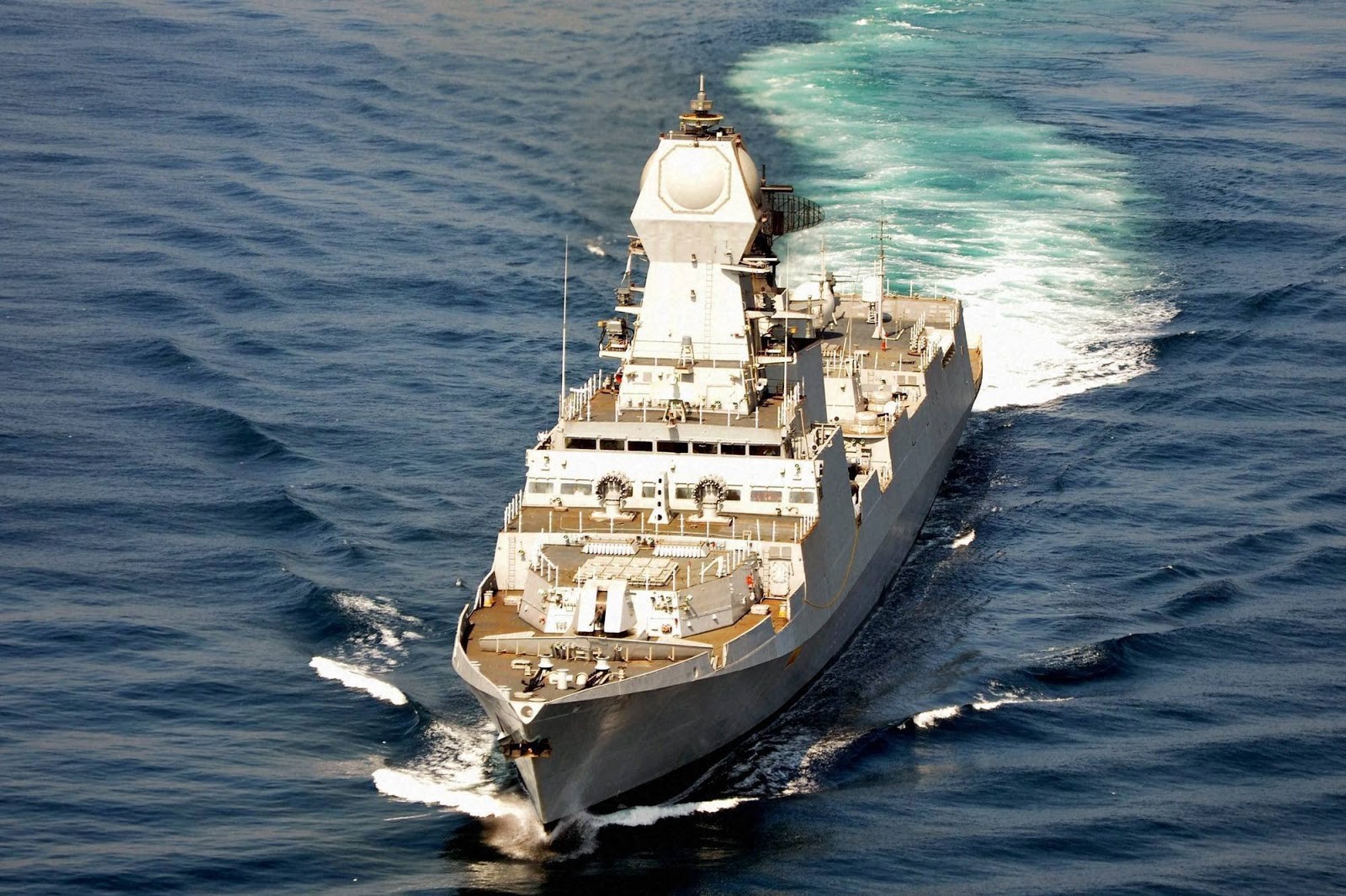 Warship Destroyer Kolkata Class Indian Navy Military 1600x1066