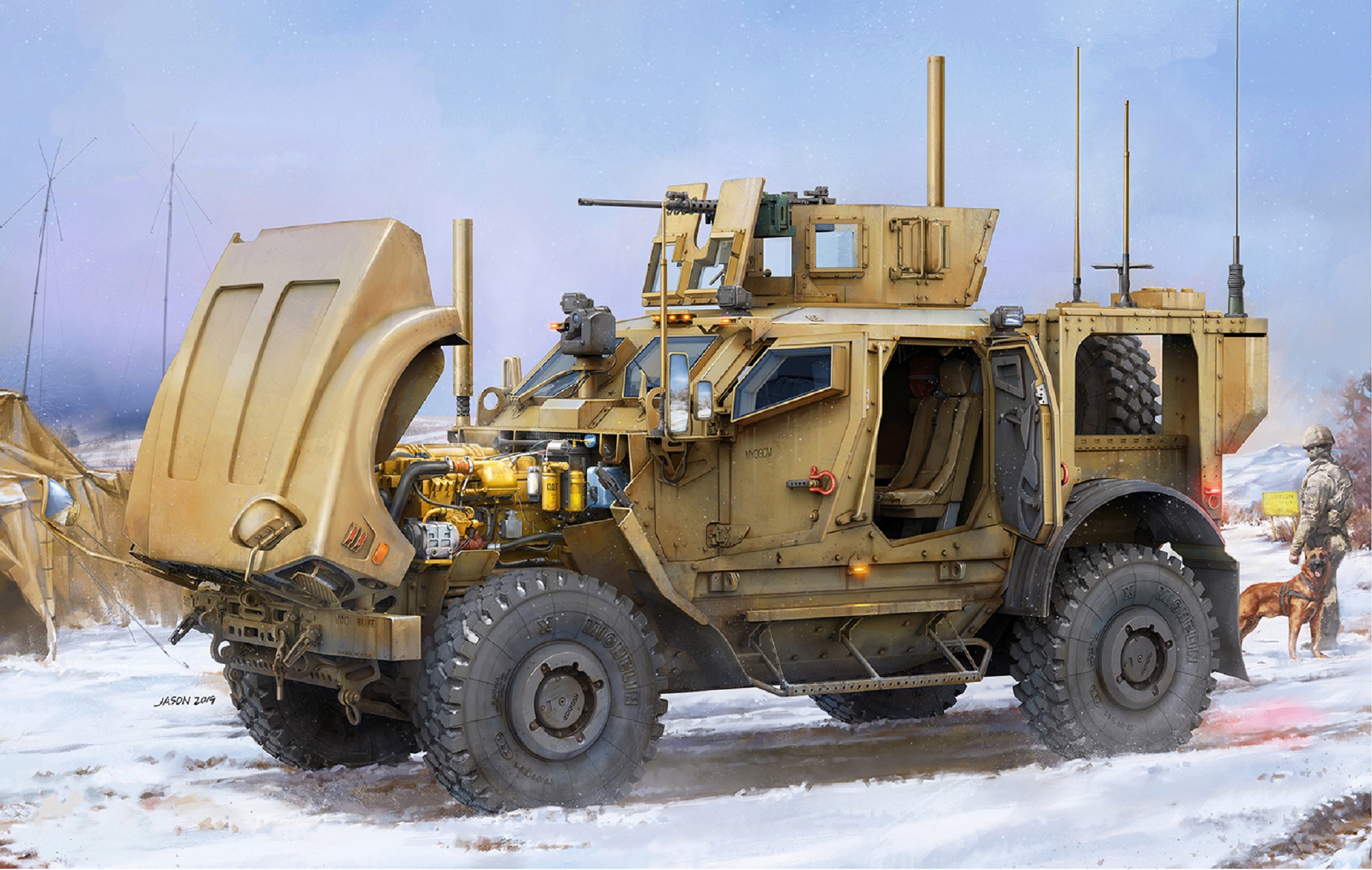 Oshkosh M ATV Vehicle Military 2048x1300