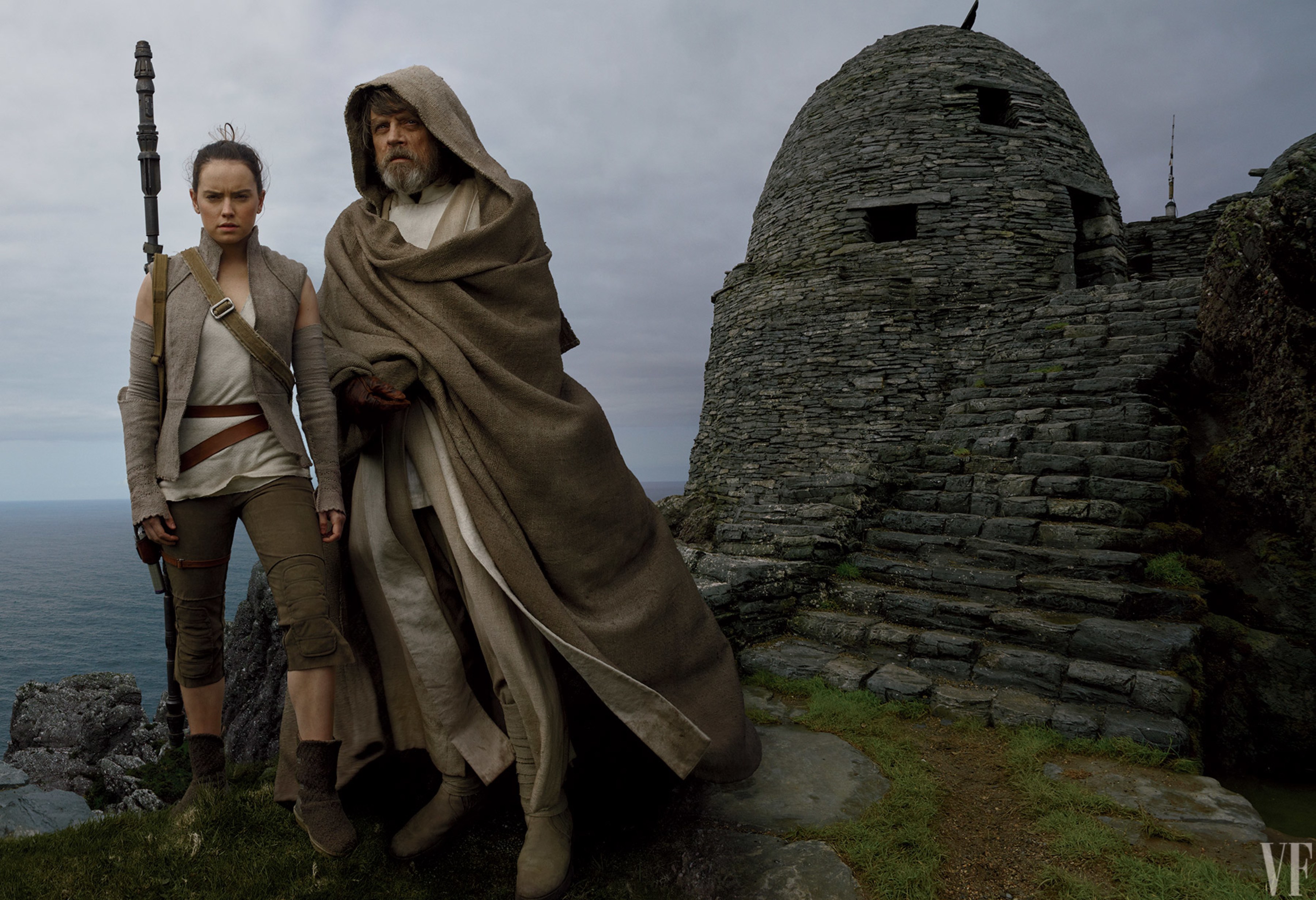 Star Wars The Last Jedi Rey Star Wars Daisy Ridley Luke Skywalker Mark Hamill Star Wars 3600x2464