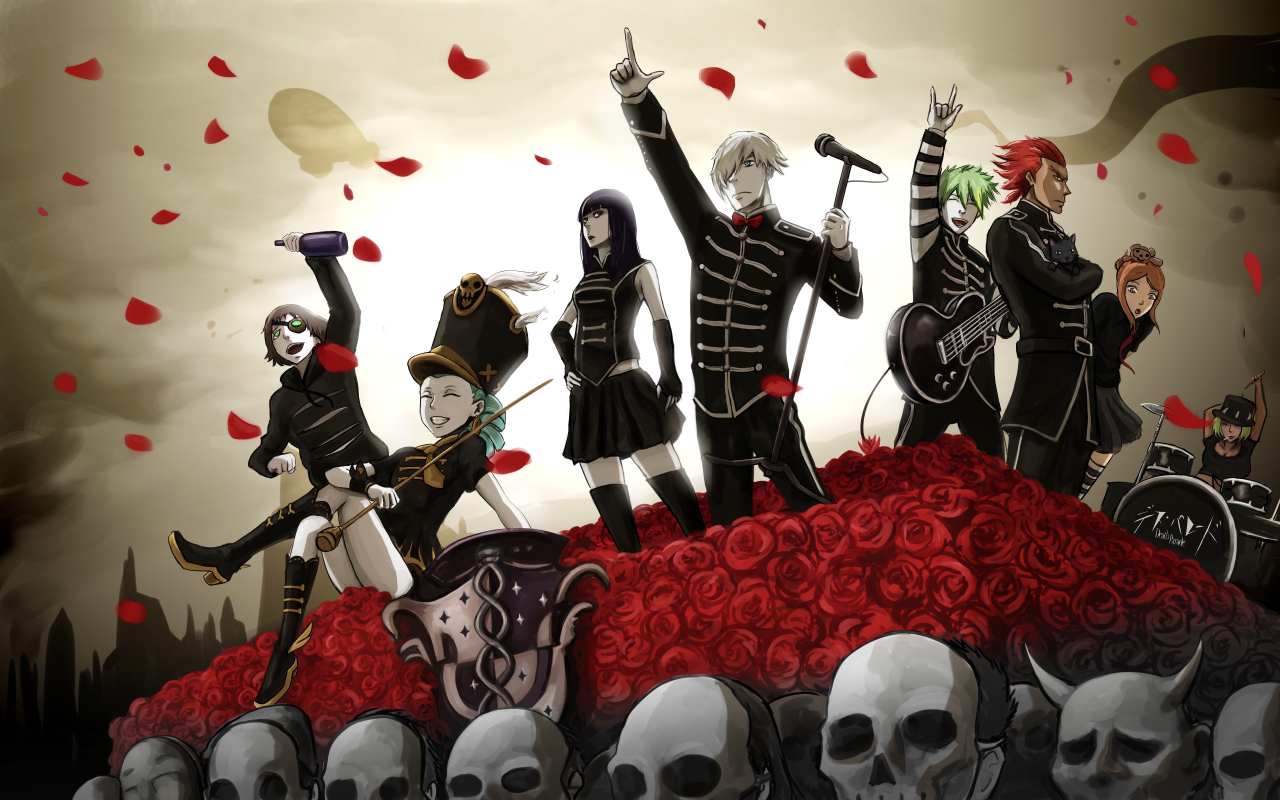 Death Parade My Chemical Romance Decim Death Parade Chiyuki Death Parade Nona Death Parade Ginty Dea 2560x1600