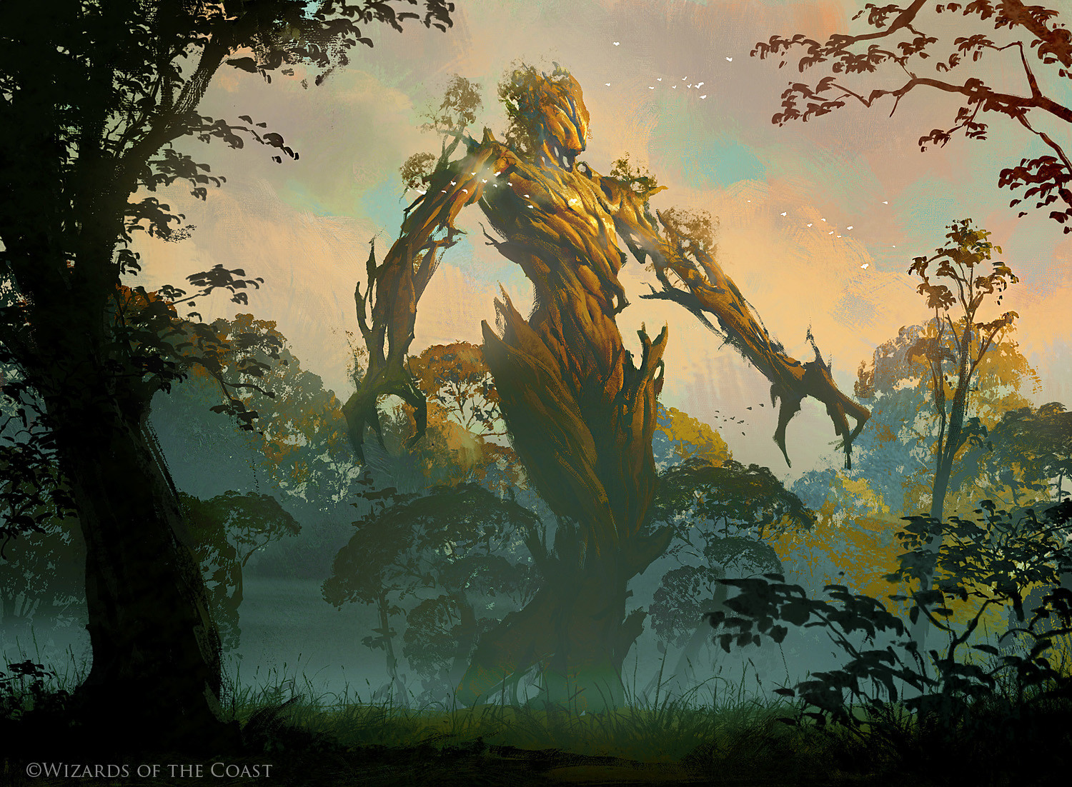 Greg Rutkowski Fantasy Art Creature Trees Nature Forest 1500x1102