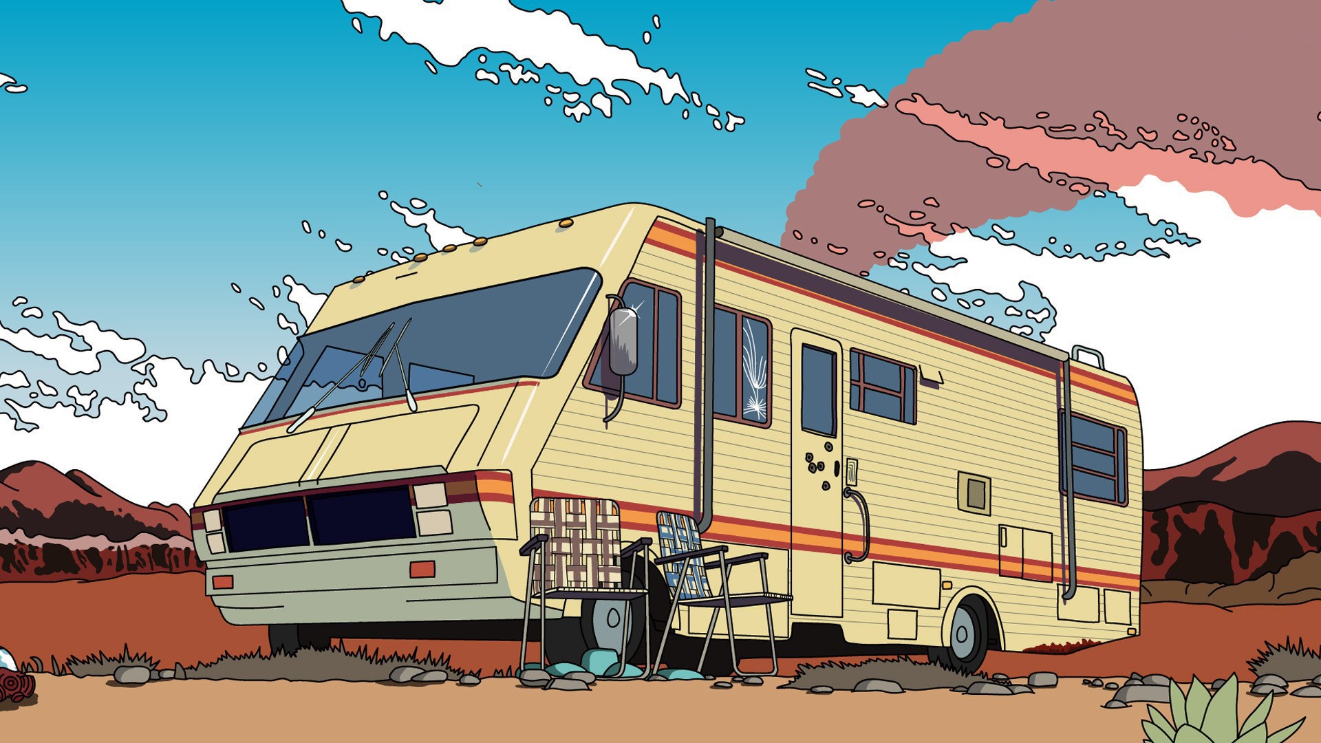 Breaking Bad Walter White Heisenberg RV Car Vehicle 1920x1080