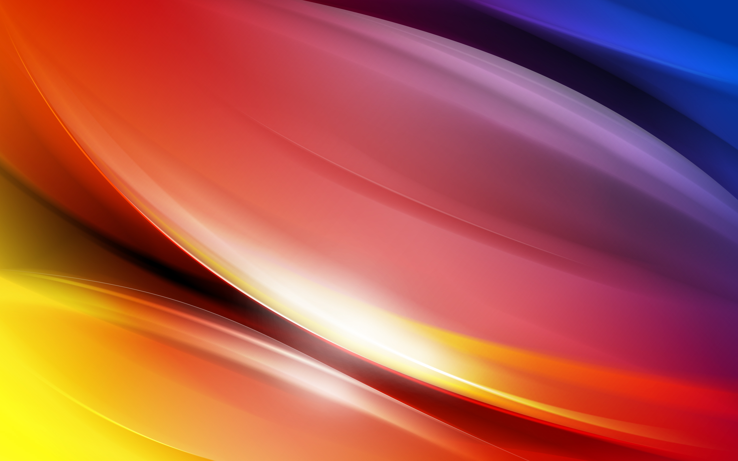 Digital Art Abstract Spectrum Rainbow Orange Color Red Blue 2560x1600