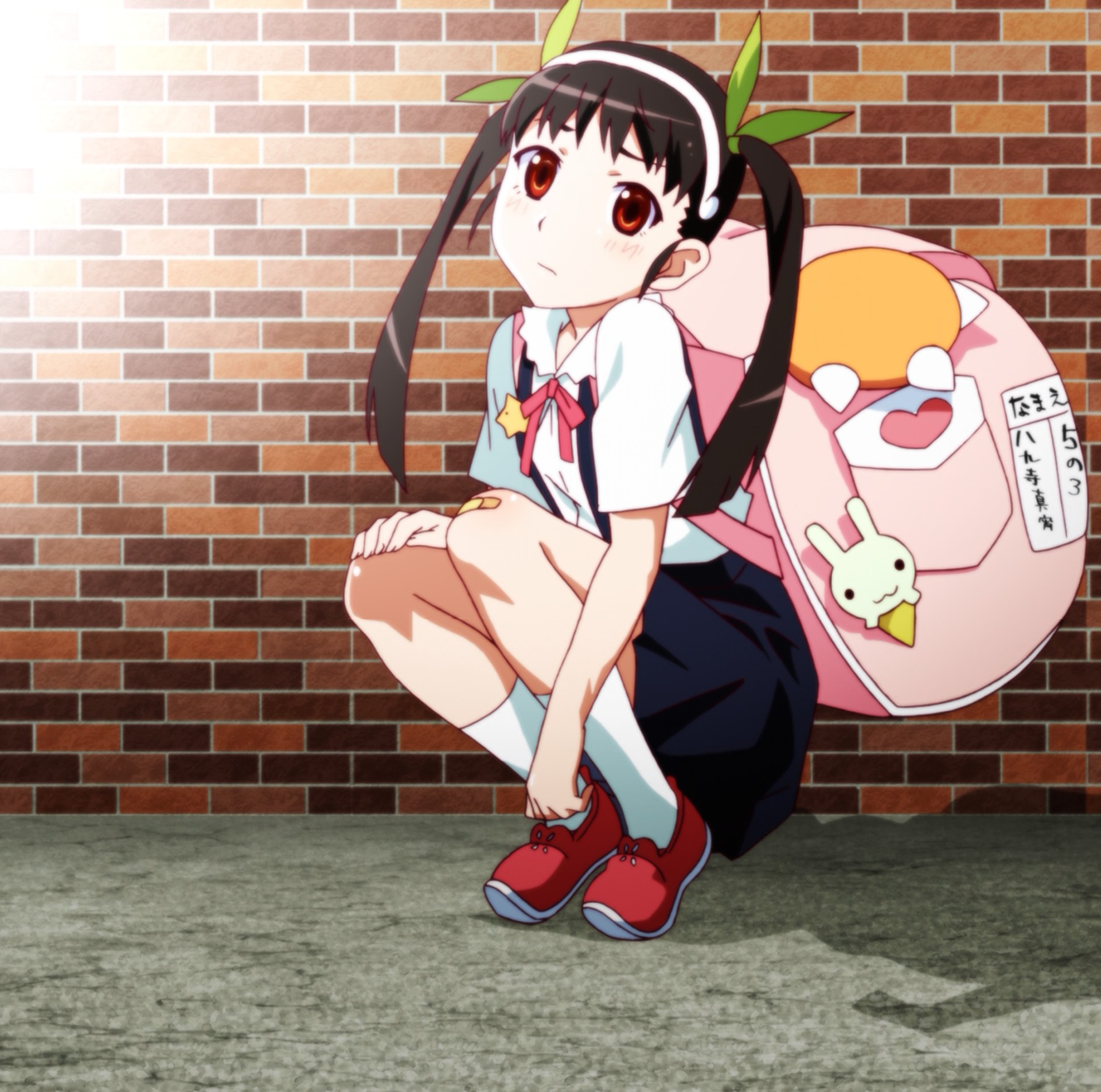 Anime Anime Girls White Skin Monogatari Series Hachikuji Mayoi School Uniform Twintails Dark Hair Br Wallpaper Resolution 19x1905 Id 4056 Wallha Com