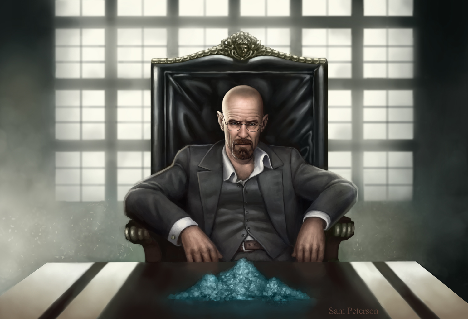 Breaking Bad TV Fictional Walter White Frontal View Crossover Scarface 1500x1024