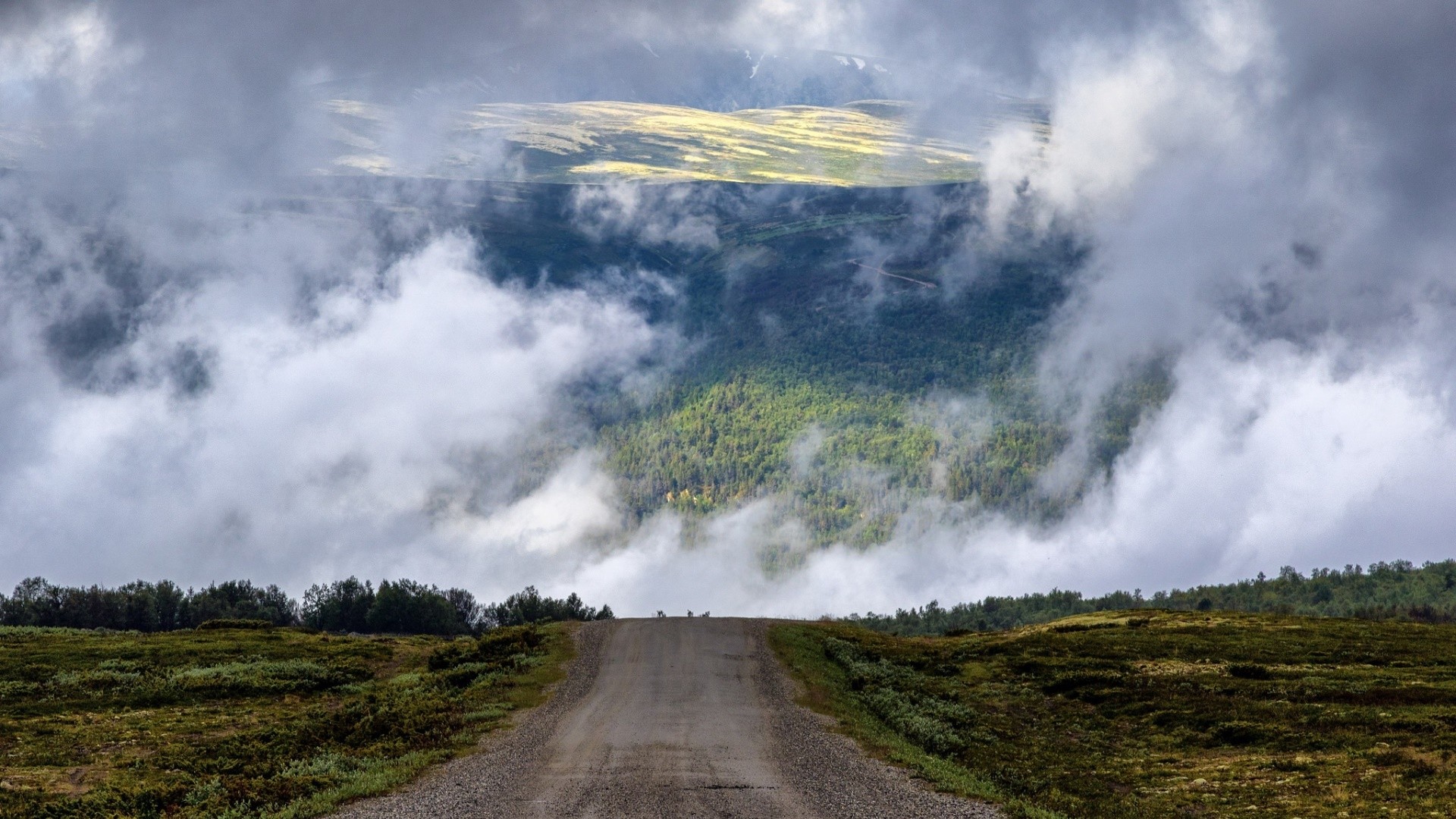 Scottish Highlands Scotland Nature Landscape Road Far View Dirtroad Dirt Road 1920x1080