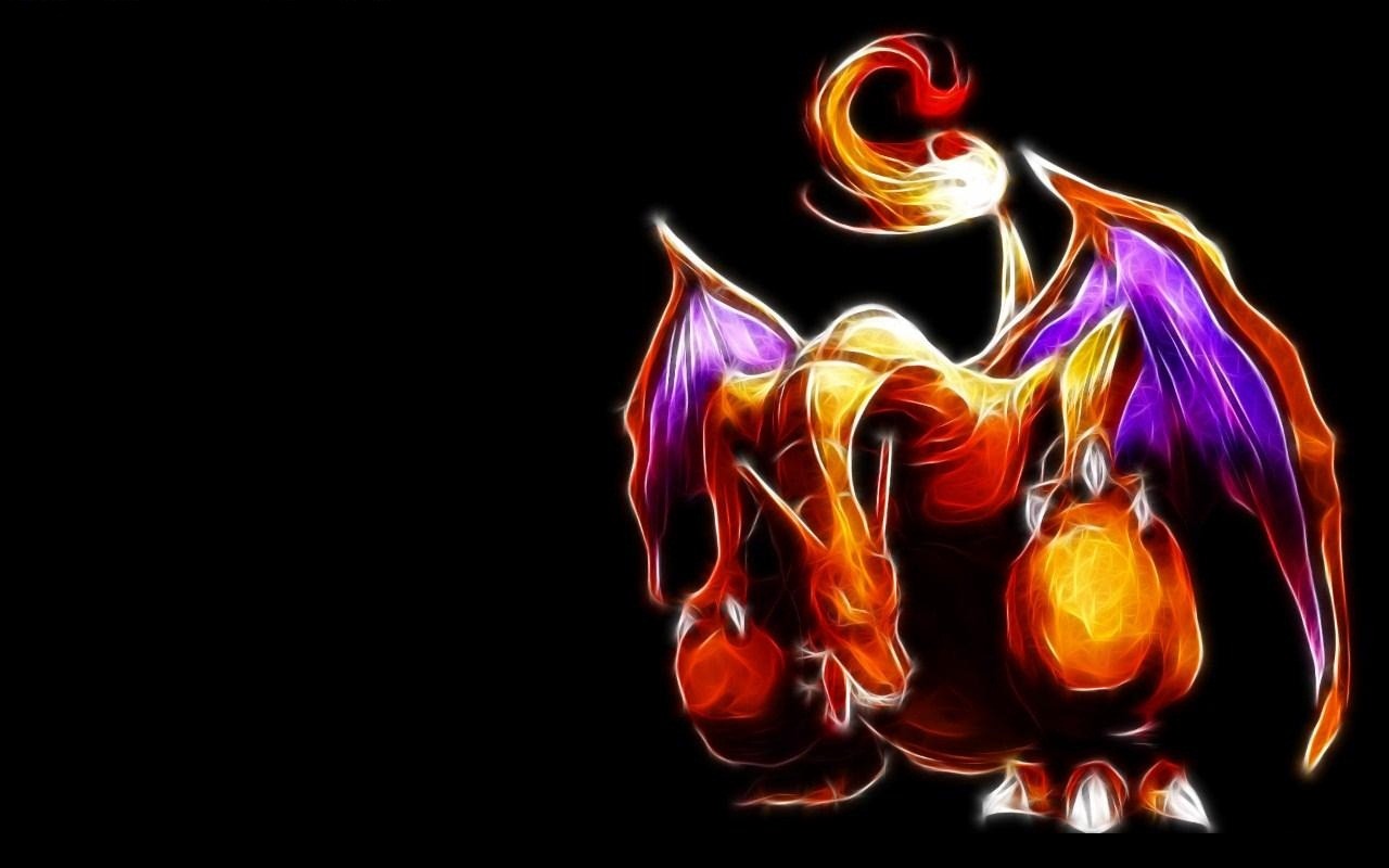 Fantasy Art Dragon Simple Background Charizard Pokemon 1280x800