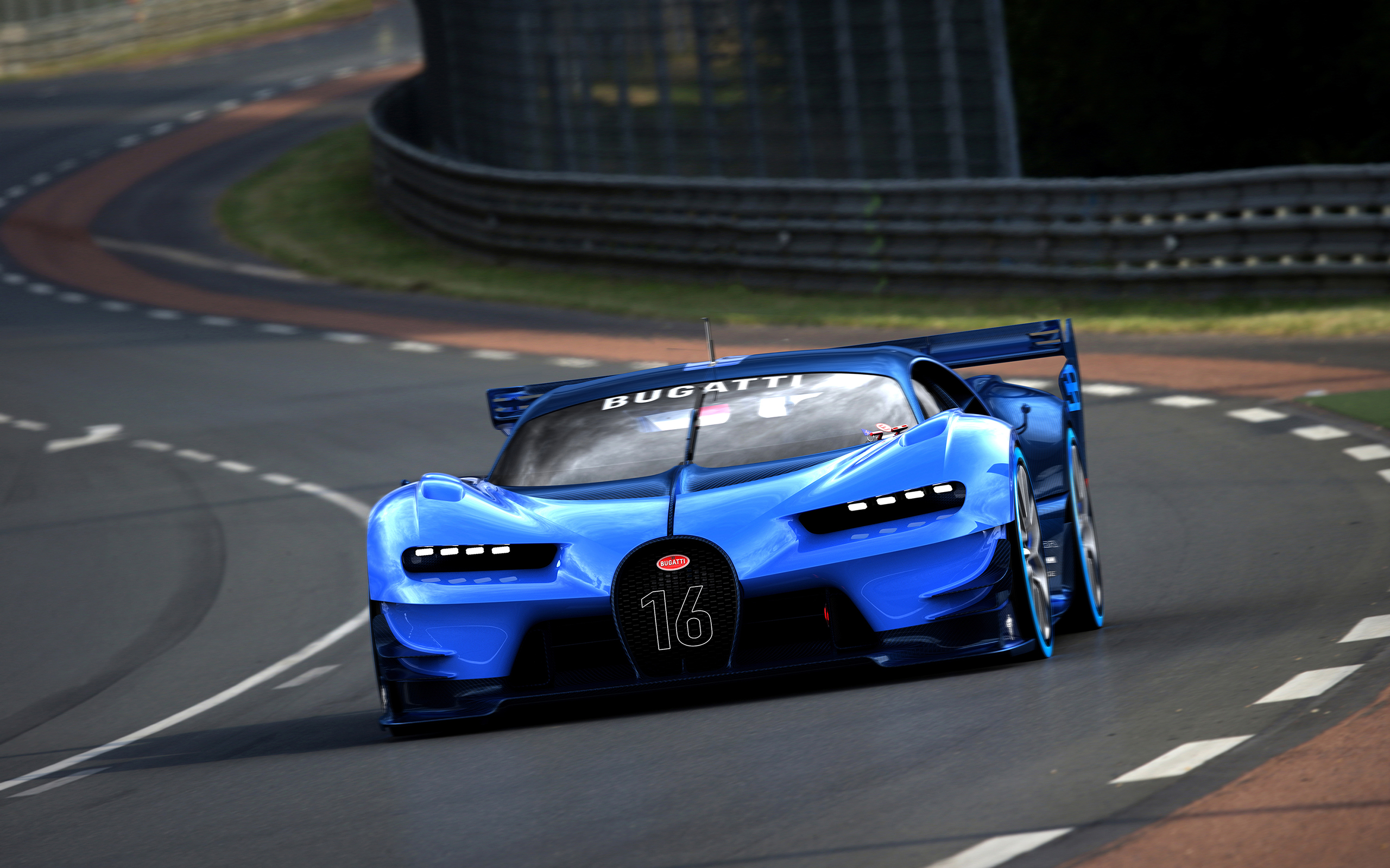 Bugatti Vision Gran Turismo Car Video Games Gran Turismo 6 Vehicle Race Tracks Super Car 2560x1600