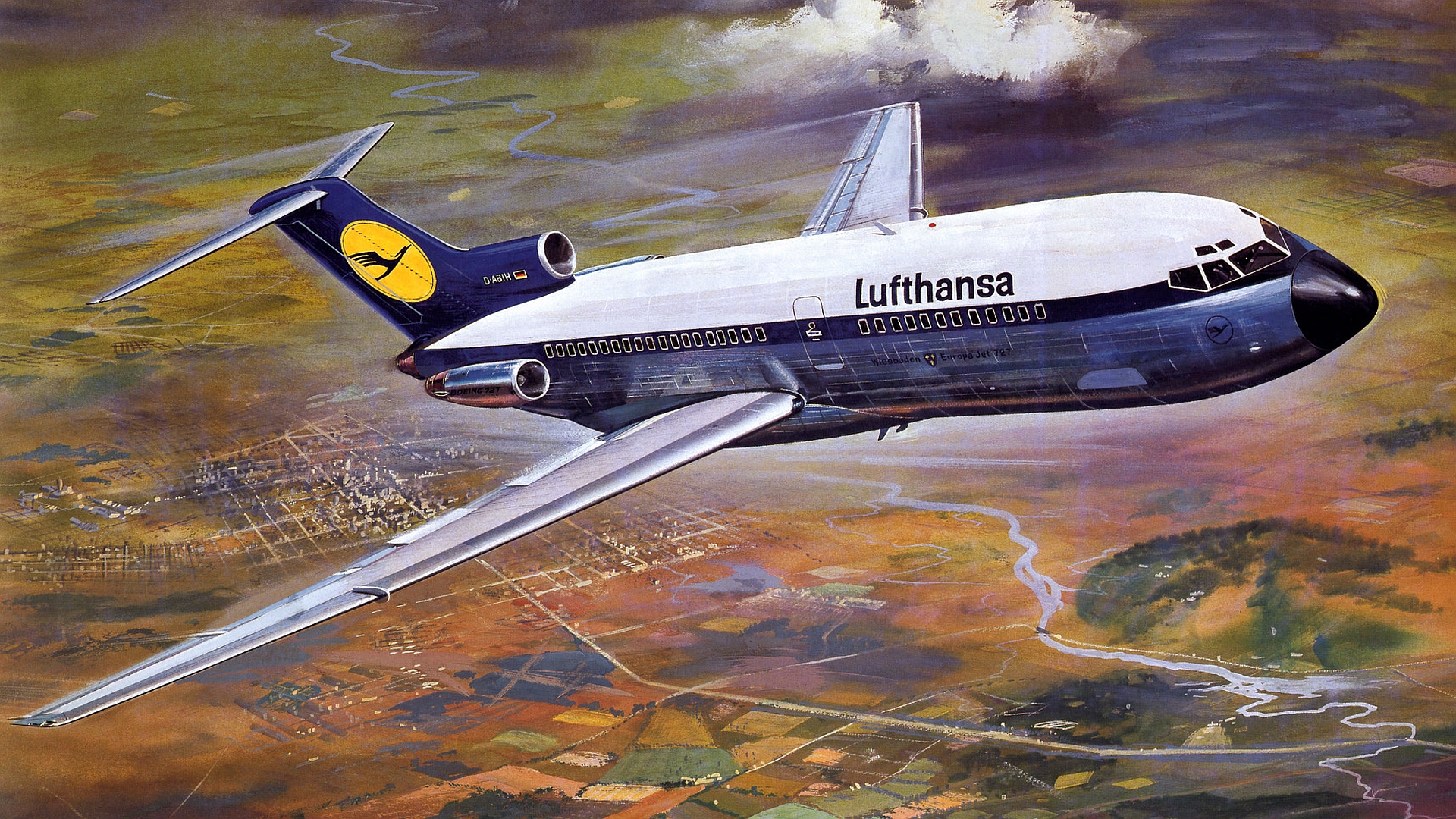 Lufthansa Aircraft Airplane 1920x1080