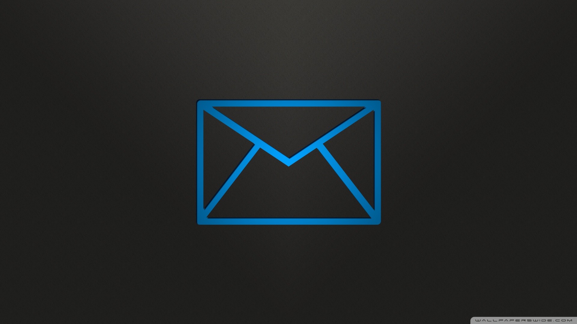 Logo Mail Simple Minimalism Simple Background Blue 1920x1080