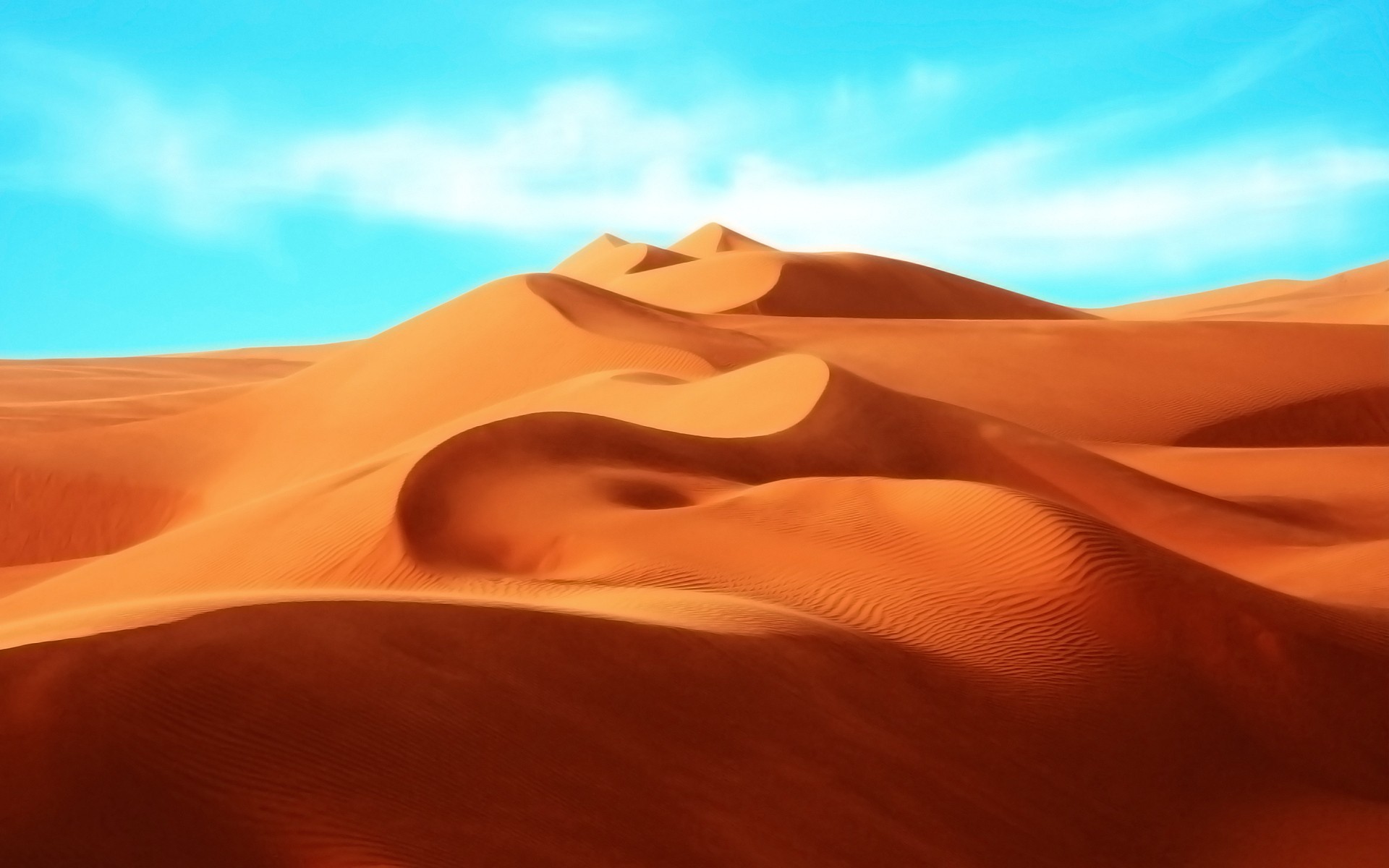 Desert Sand Barren Nature Dune 1920x1200