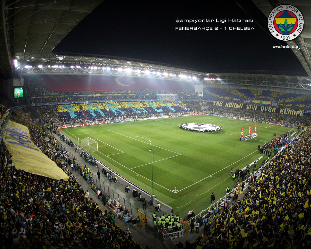 Fenerbahce Stadium Turkey Flag 1280x1024