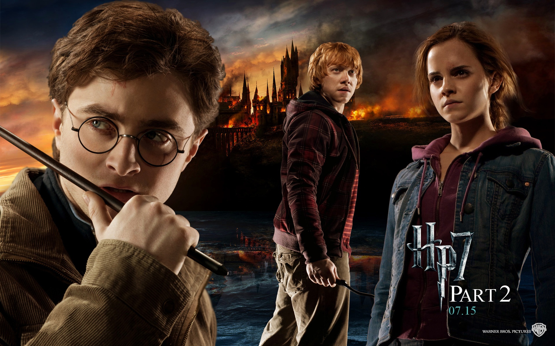 Harry Potter Ron Weasley Hermione Granger Harry Potter And The Deathly Hallows 1920x1200