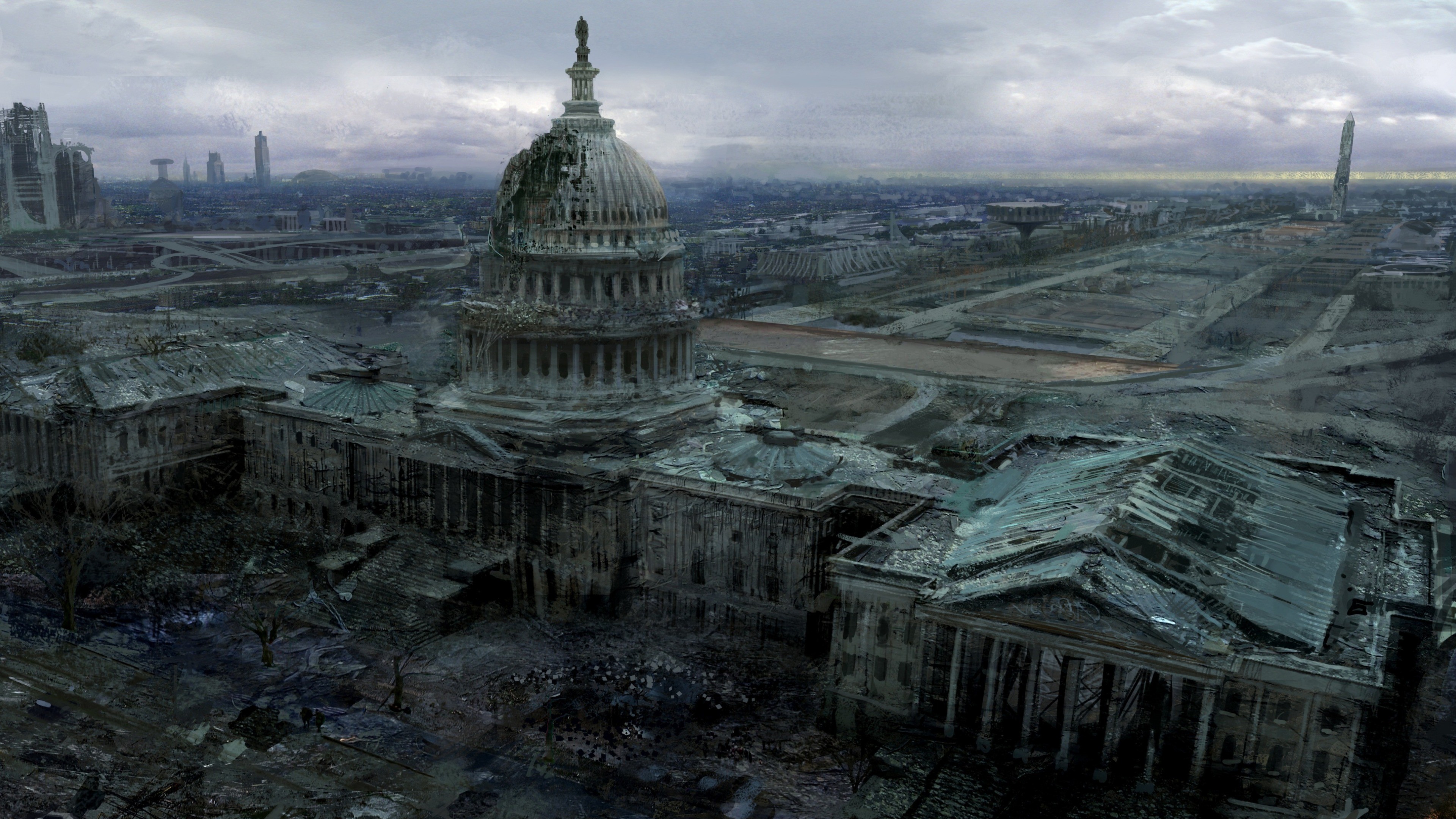 Fallout 3 Fallout Capitol Post Apocalyptic 3840x2160