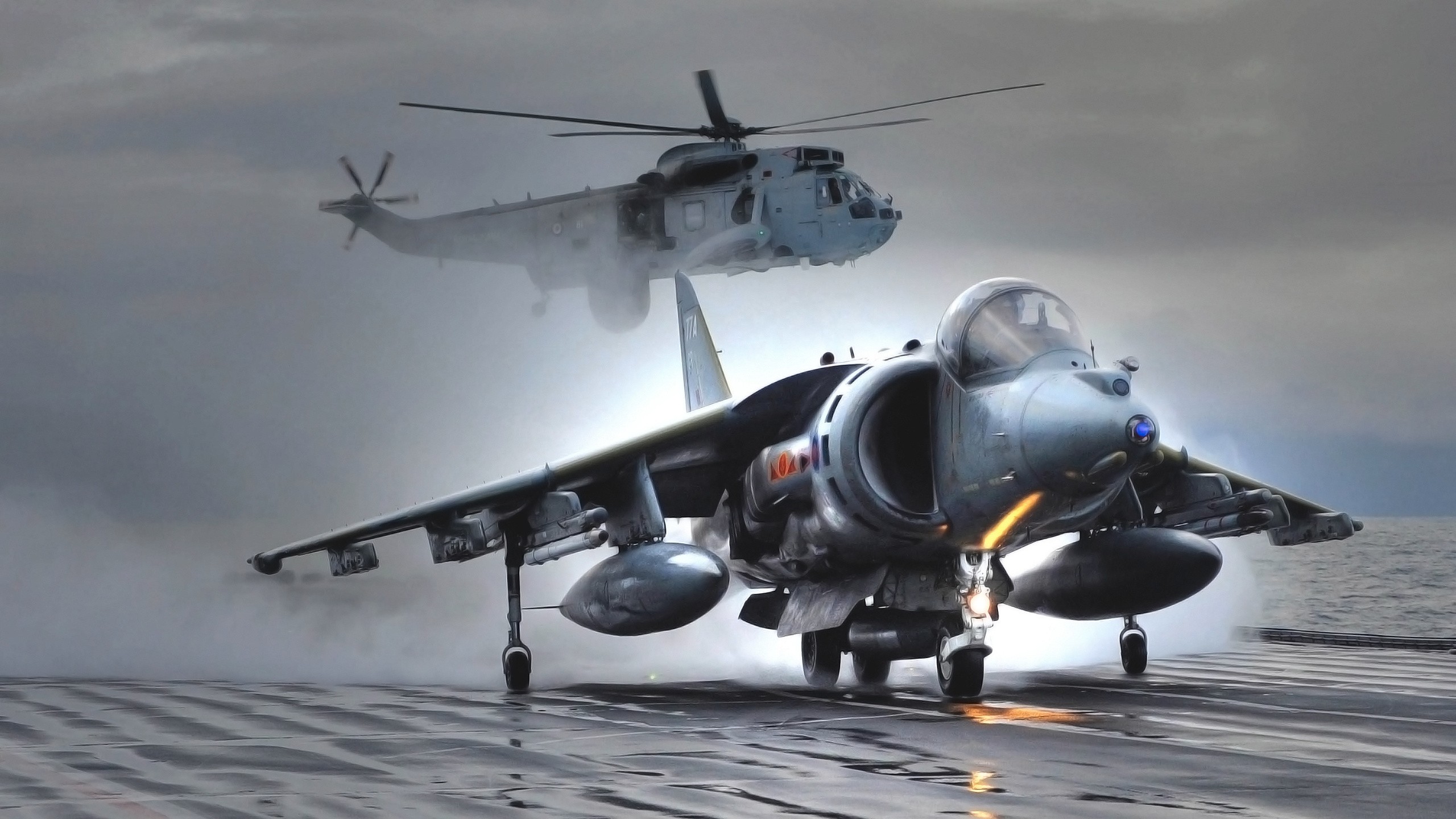 Harrier AV 8B Harrier Ii Royal Navy Military Aircraft Military Aircraft Helicopters 2560x1440