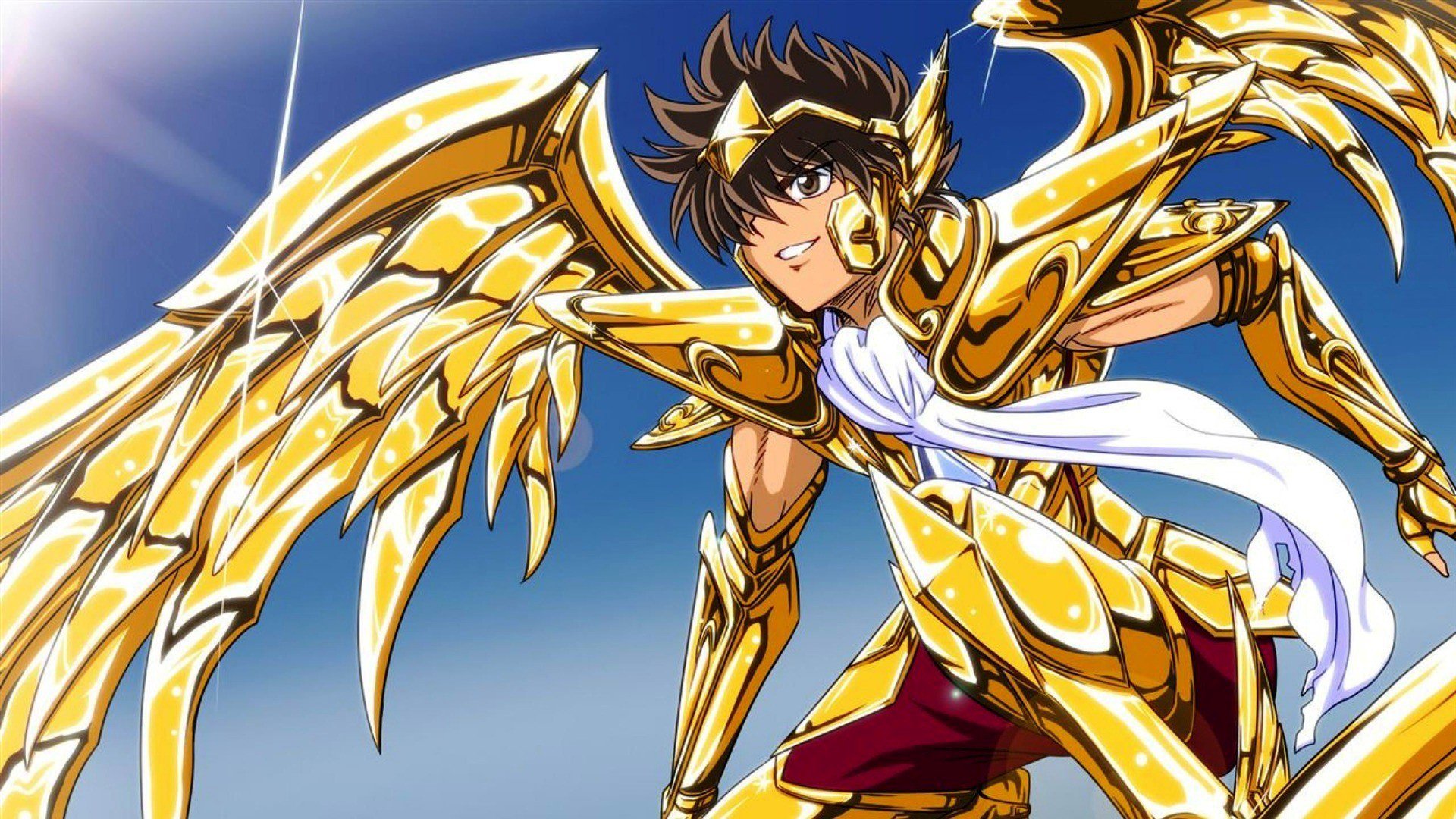 Pegasus Seiya Wings Armor Golden 1920x1080